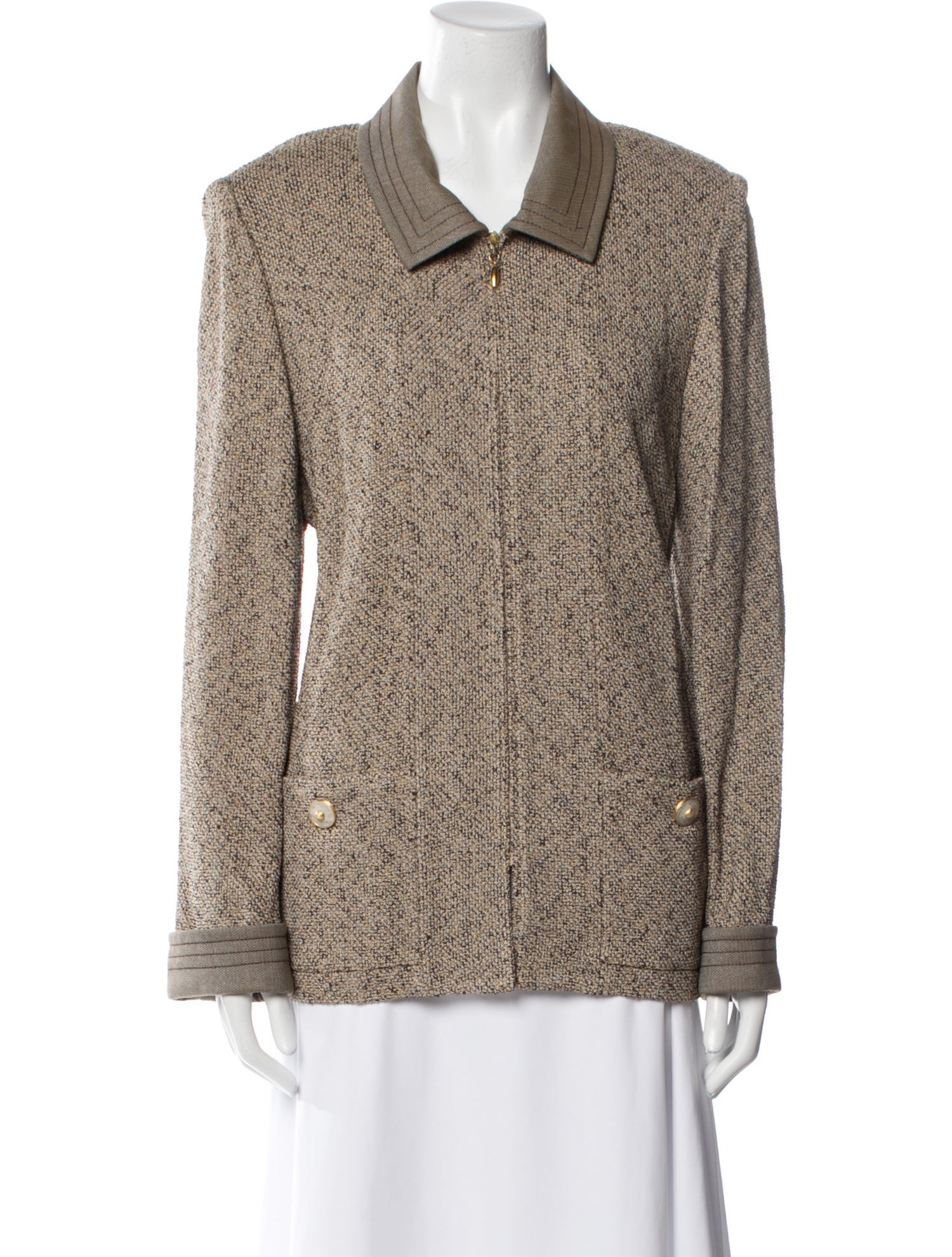 St. John Collection Tweed Pattern Blazer