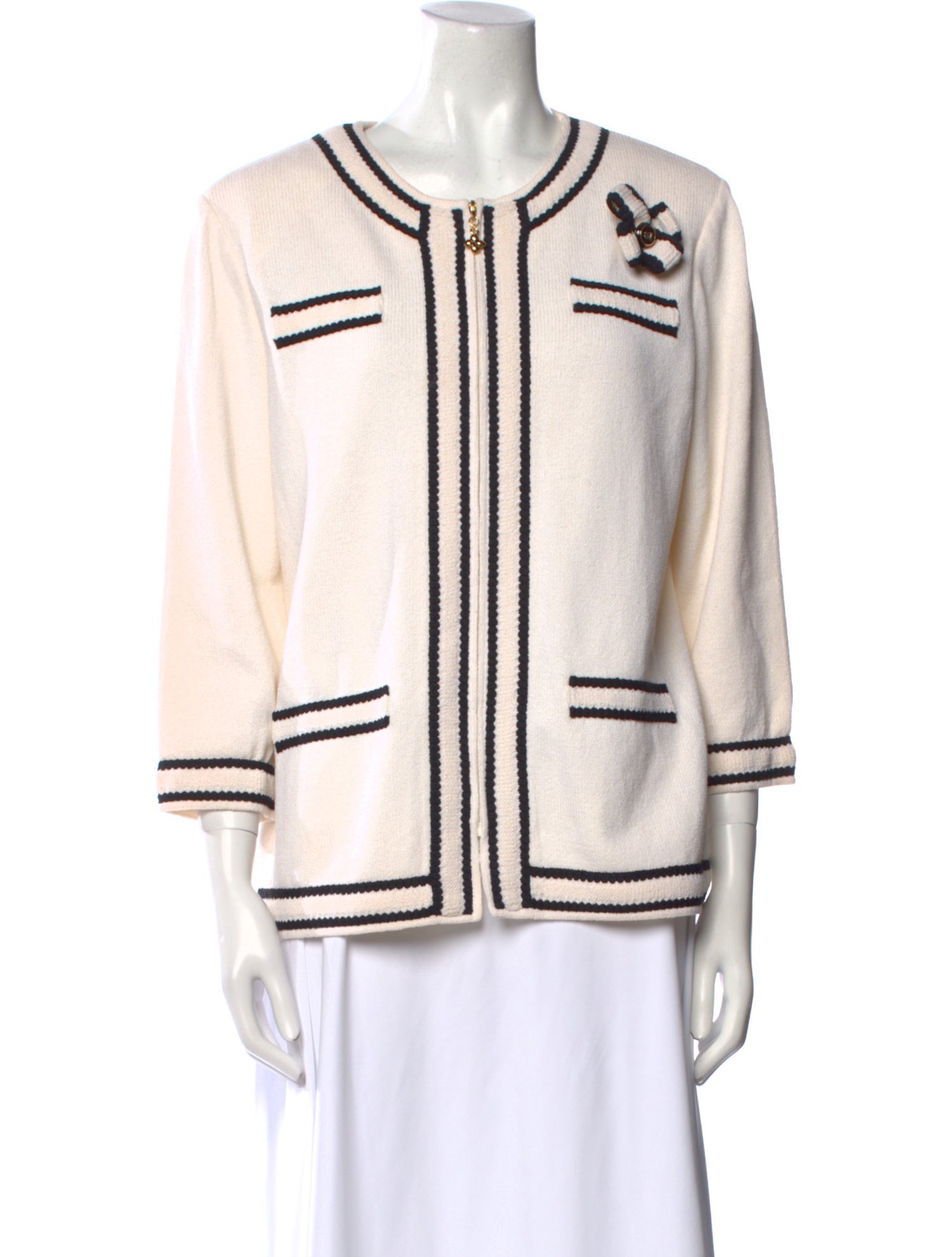 St. John Collection Wool Printed Sweater