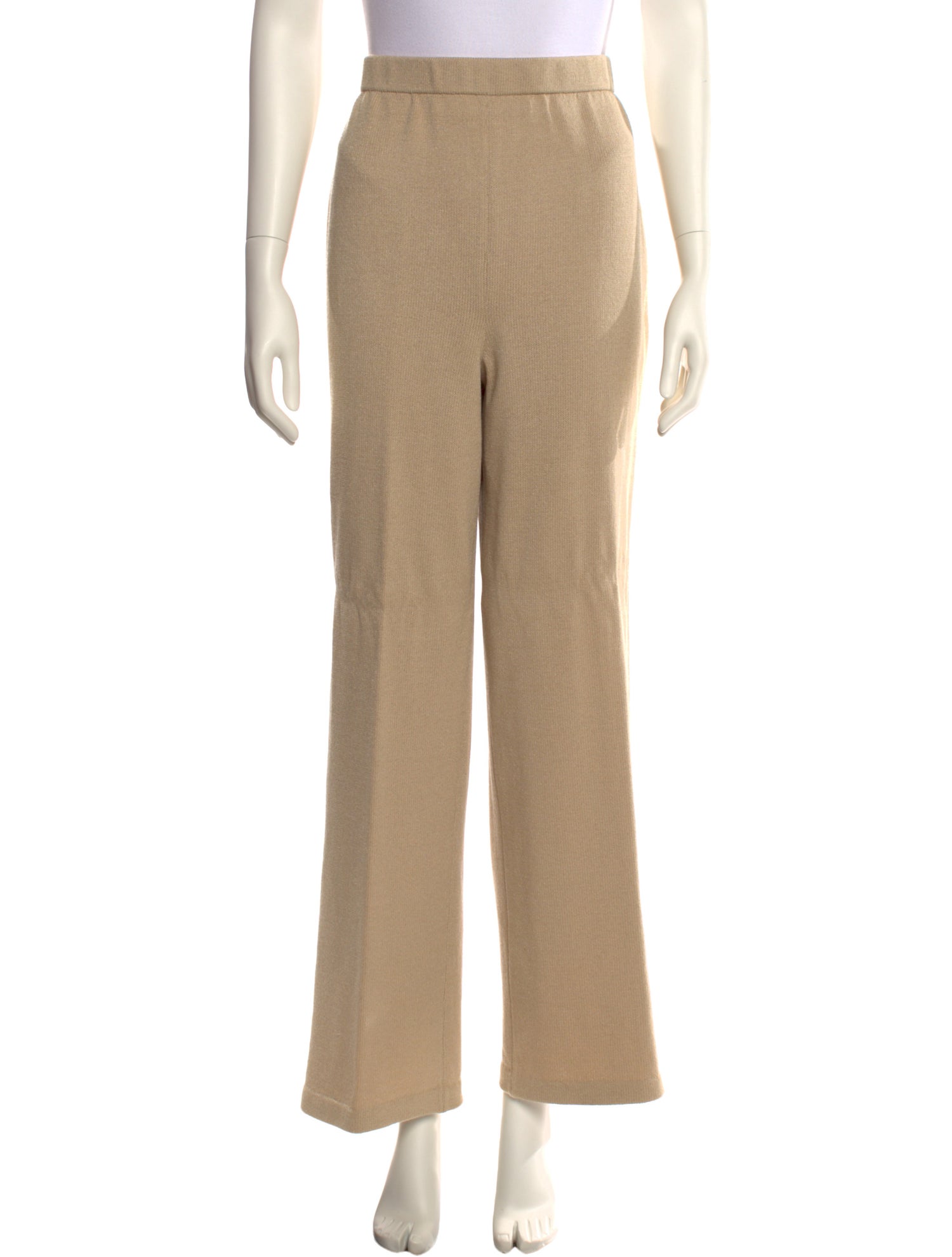 St. John Collection Wool Wide Leg Pants