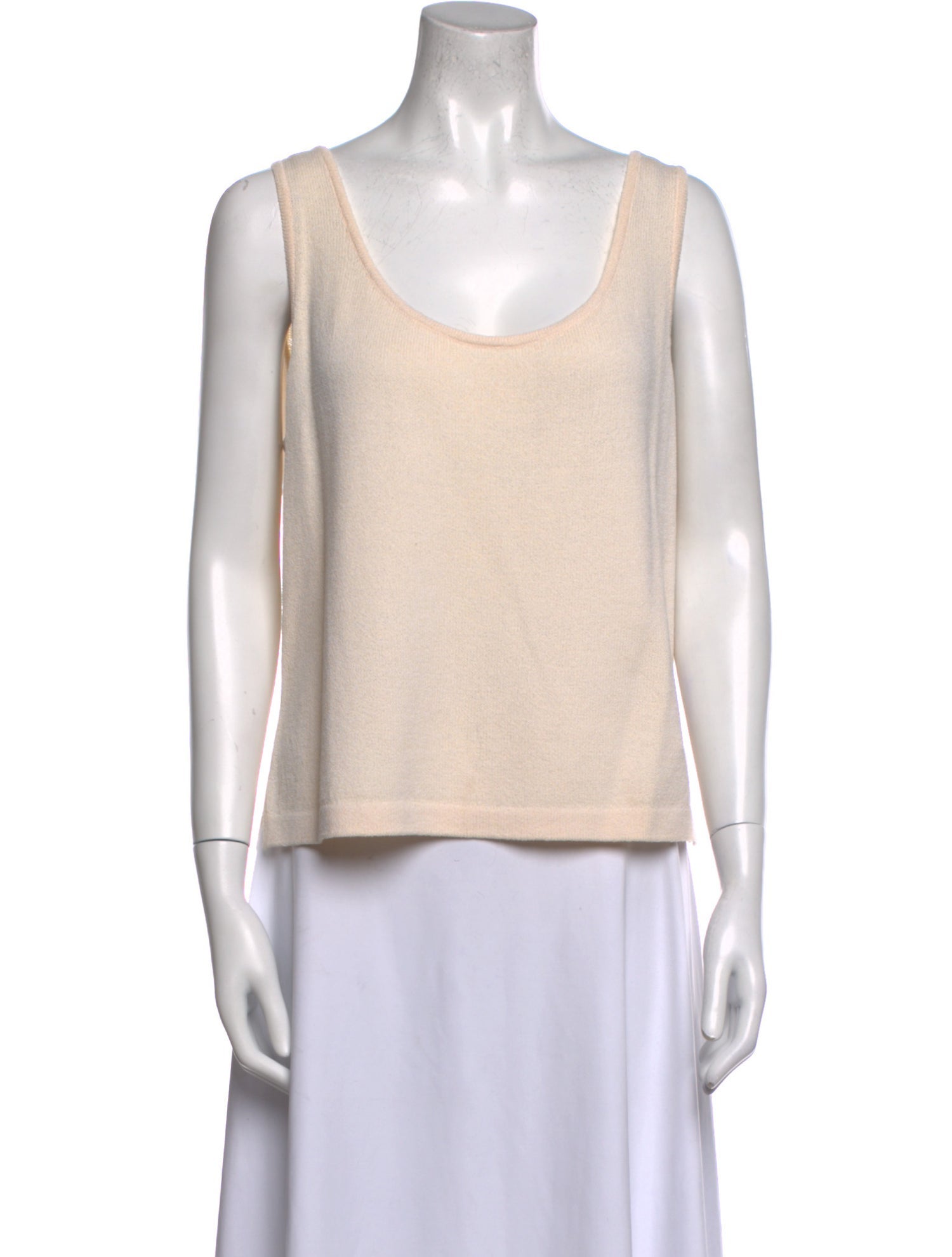 St. John Collection Wool Scoop Neck Top