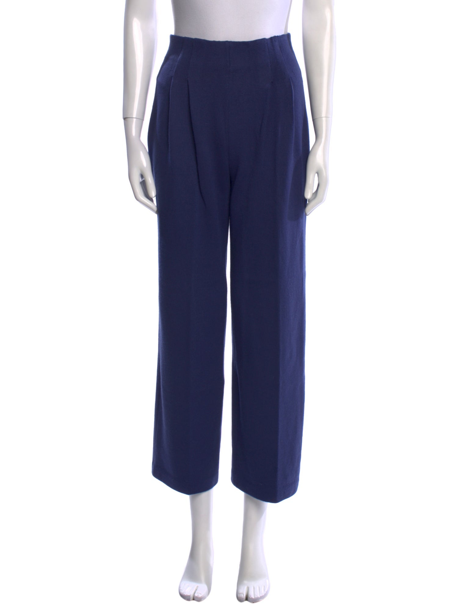 St. John Collection Wool Wide Leg Pants