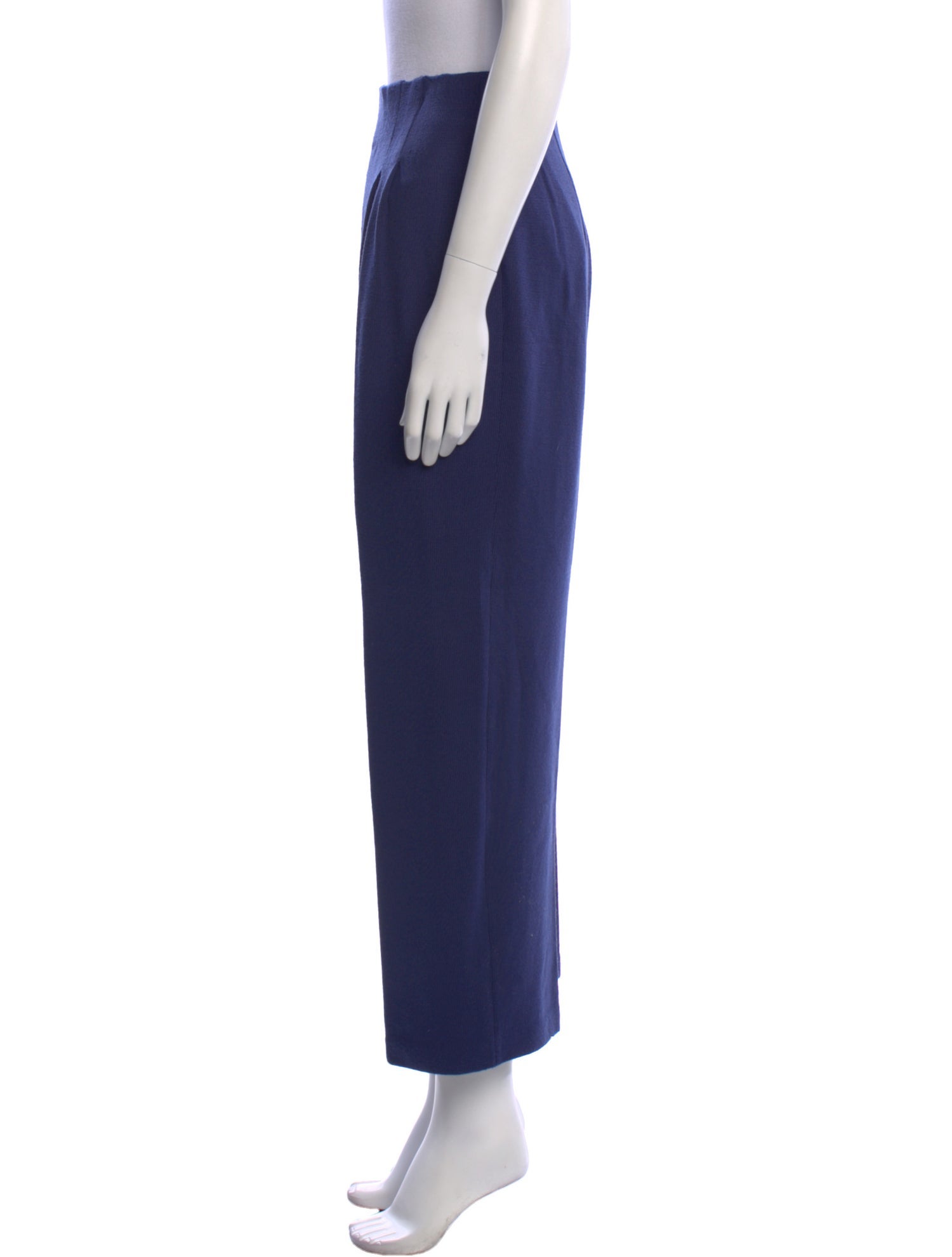 St. John Collection Wool Wide Leg Pants