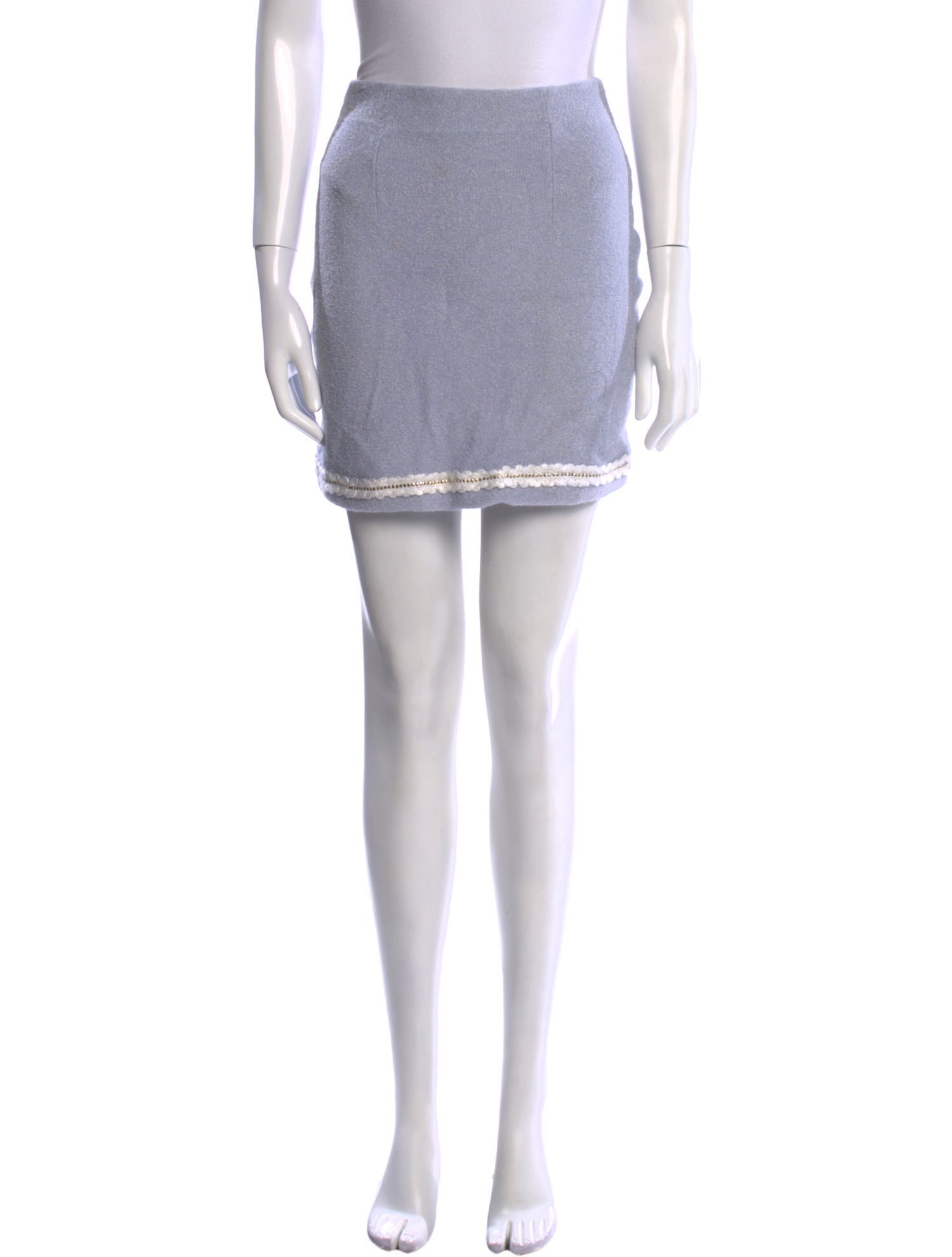 St. John Collection Wool Mini Skirt