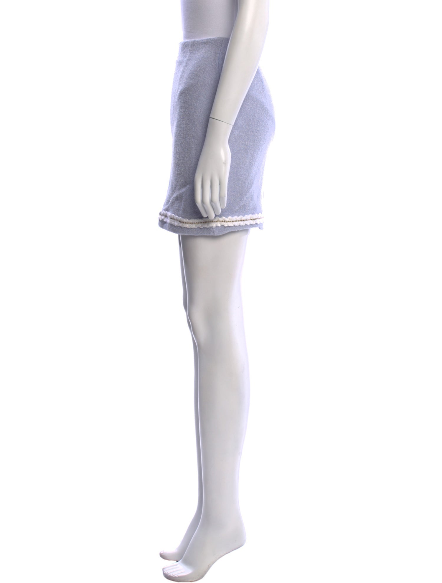 St. John Collection Wool Mini Skirt