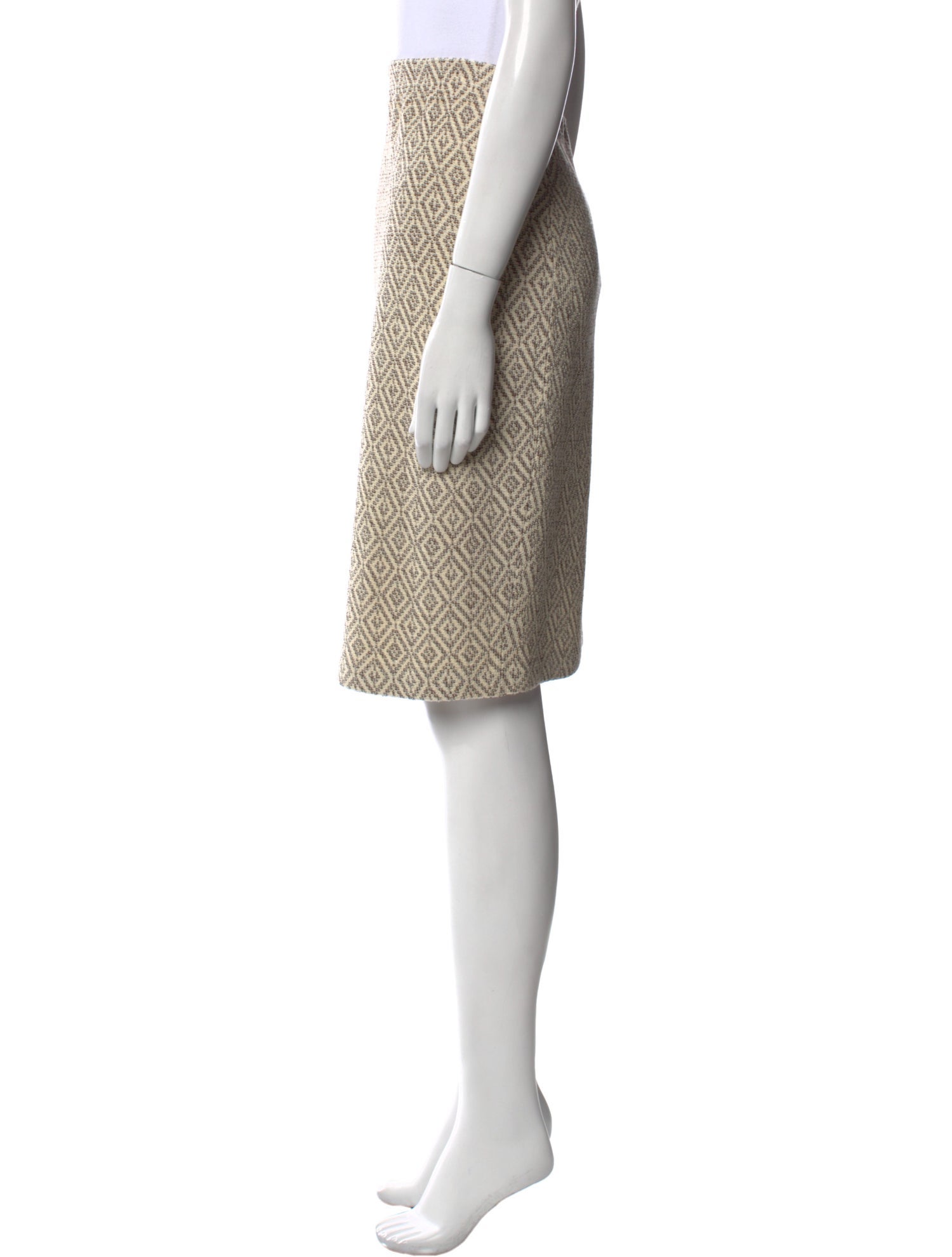St. John Collection Wool Knee-Length Skirt