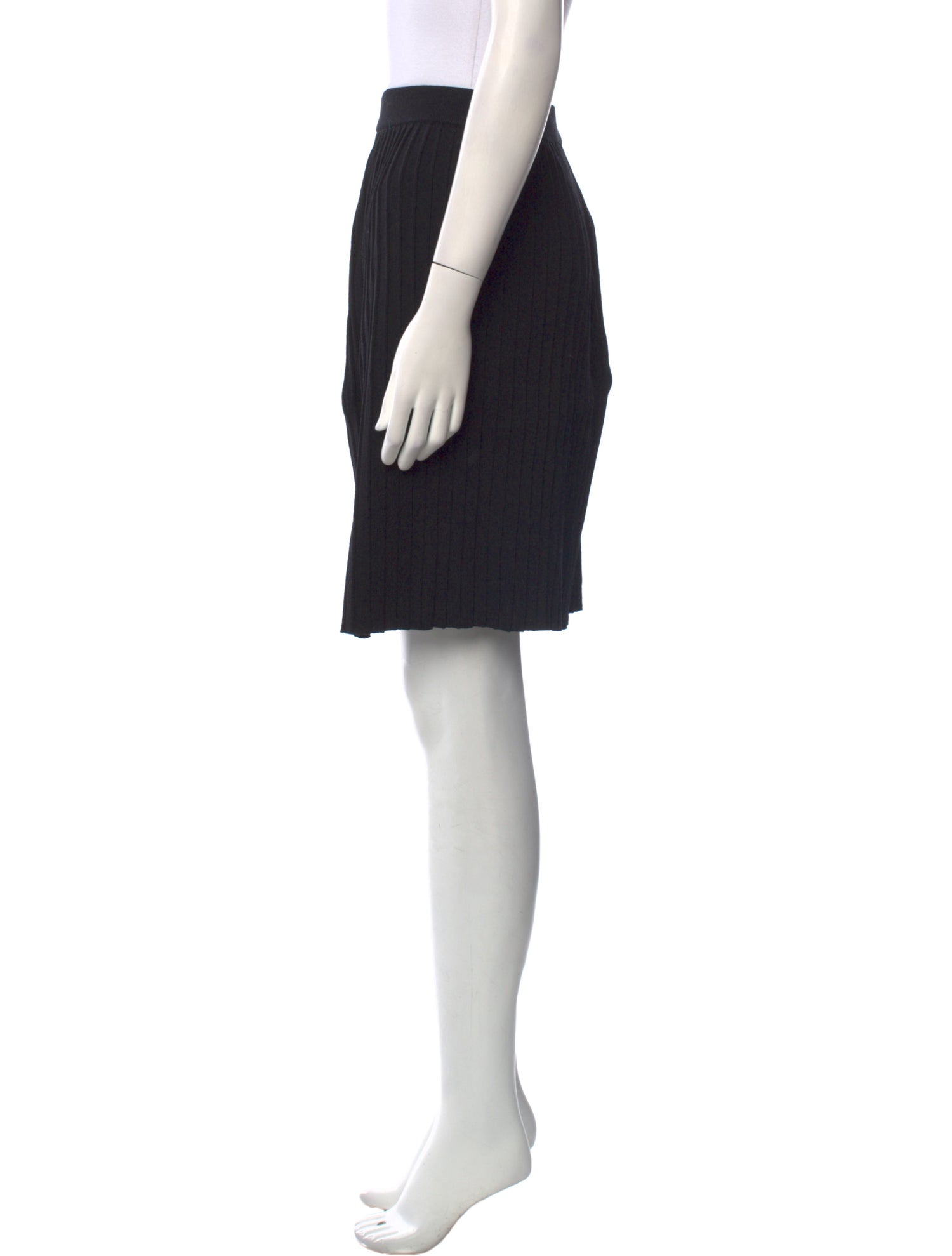 St. John Collection Pleated Accents Knee-Length Skirt