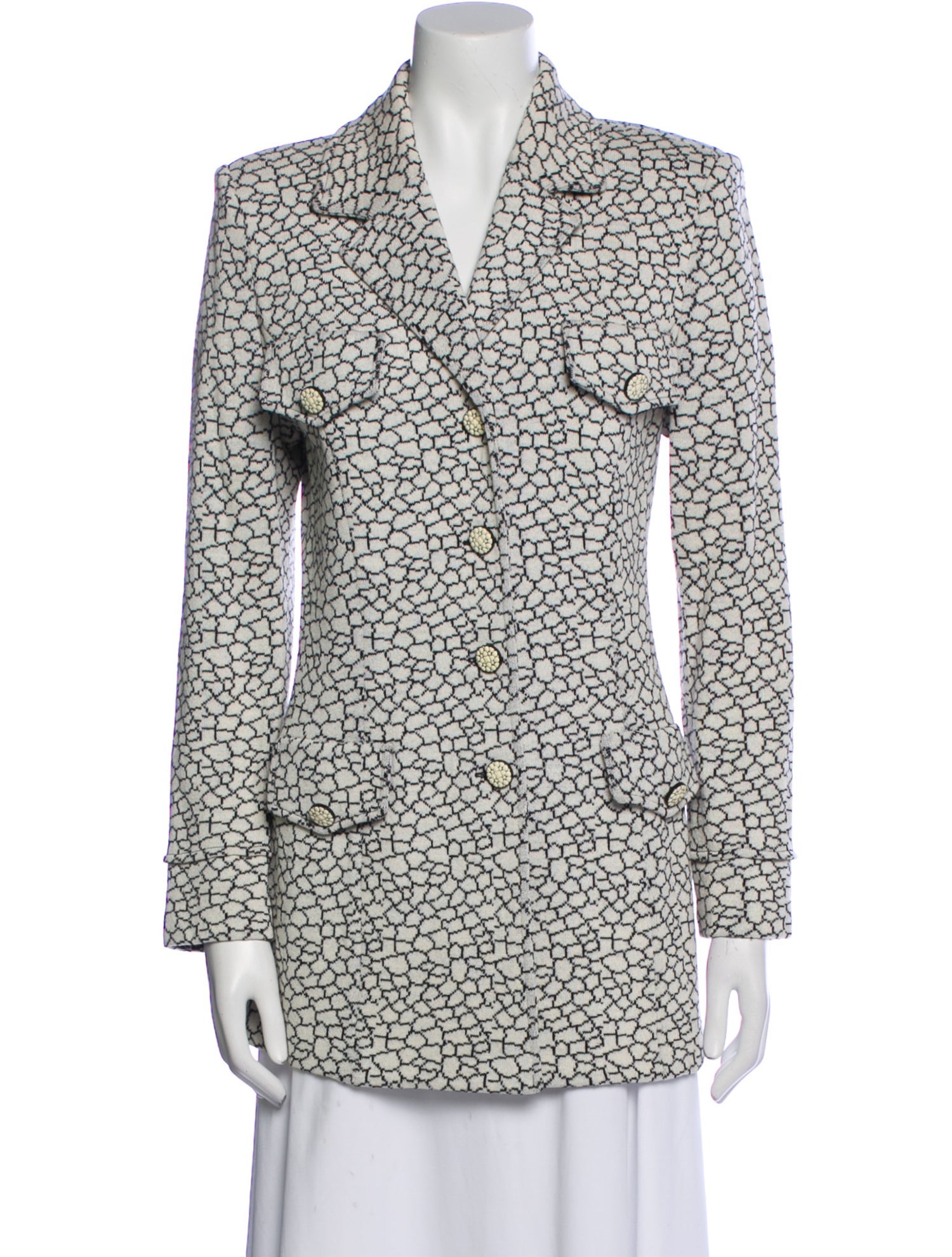 St. John Collection Printed Blazer