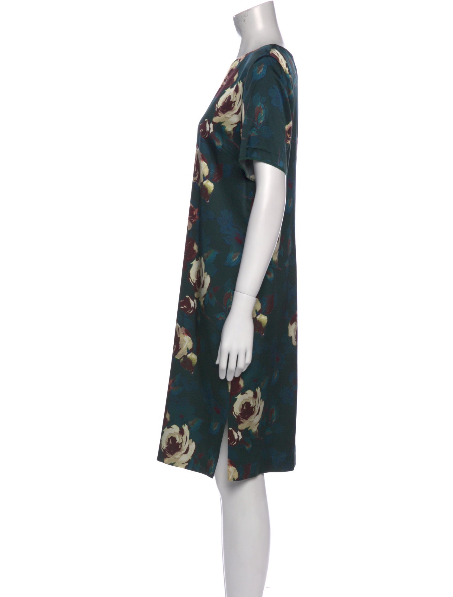 St. John Collection Silk Knee-Length Dress