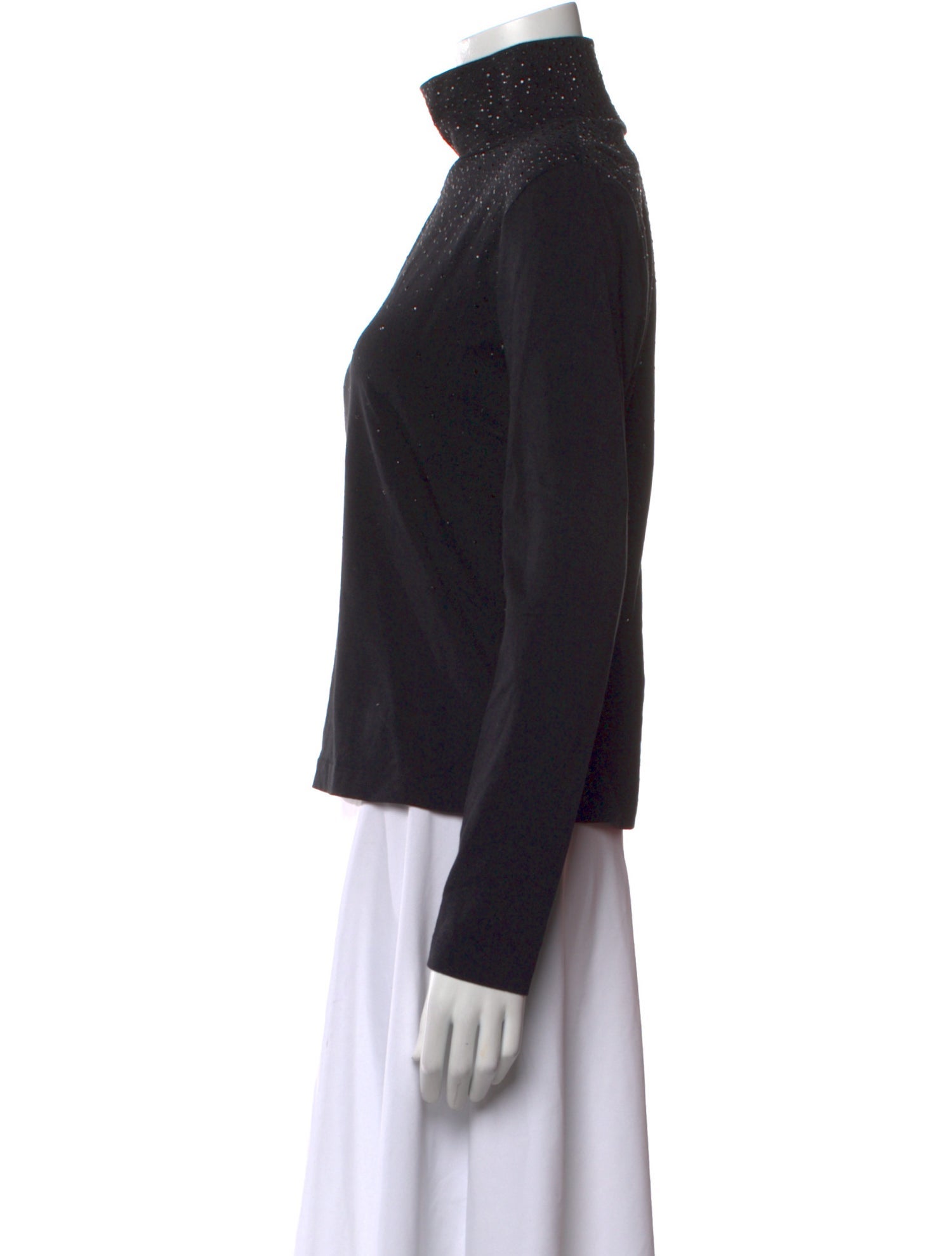 St. John Collection Turtleneck Long Sleeve Sweatshirt