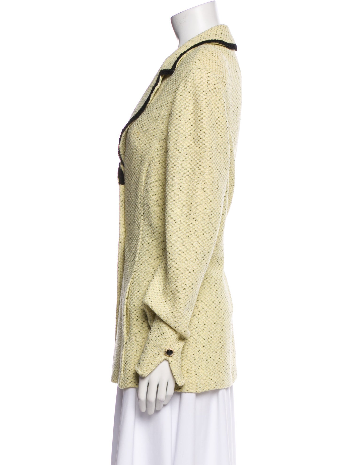 St. John Collection Wool Tweed Pattern Blazer