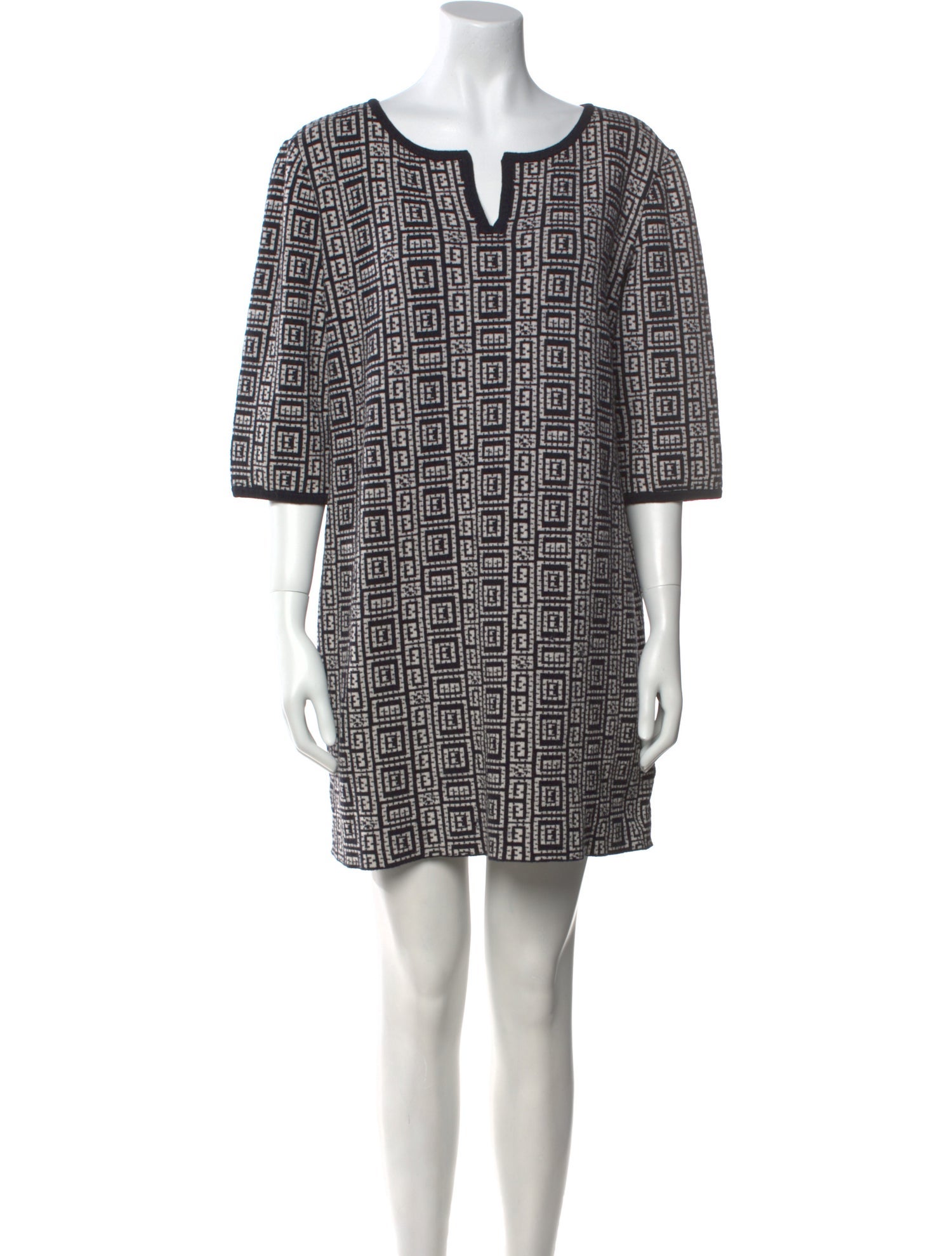 St. John Collection Printed Mini Dress