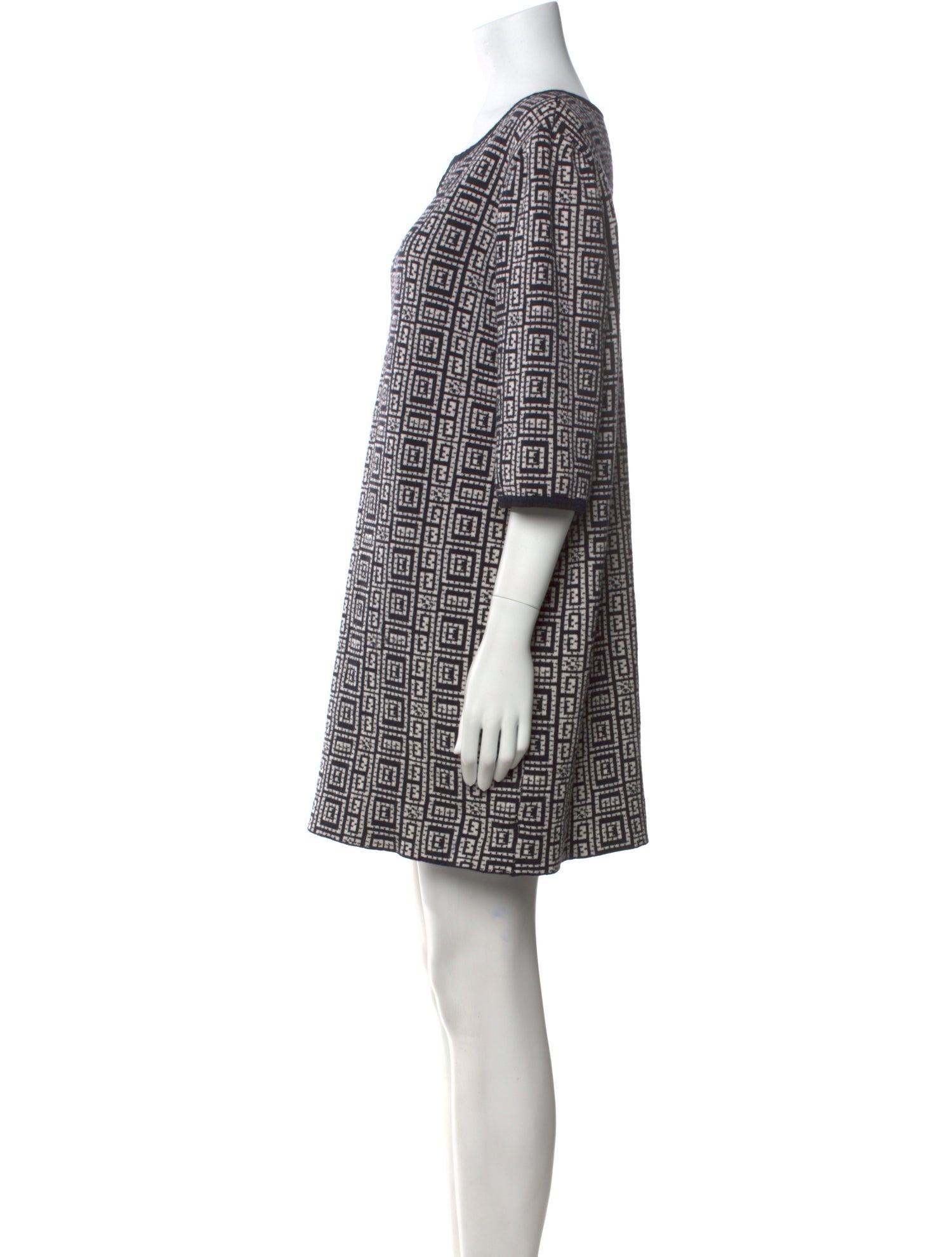 St. John Collection Printed Mini Dress