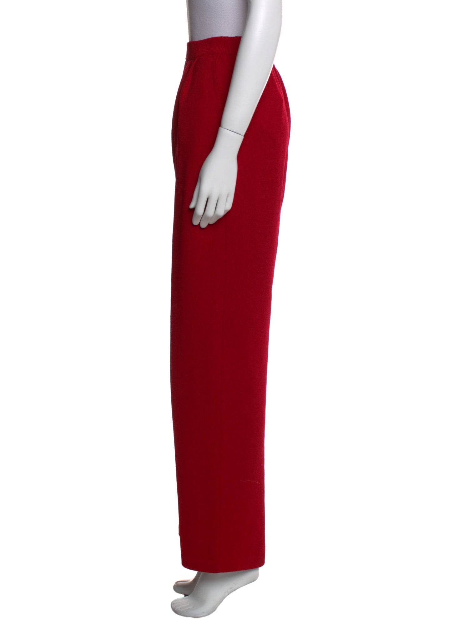 St. John Collection Wool Wide Leg Pants