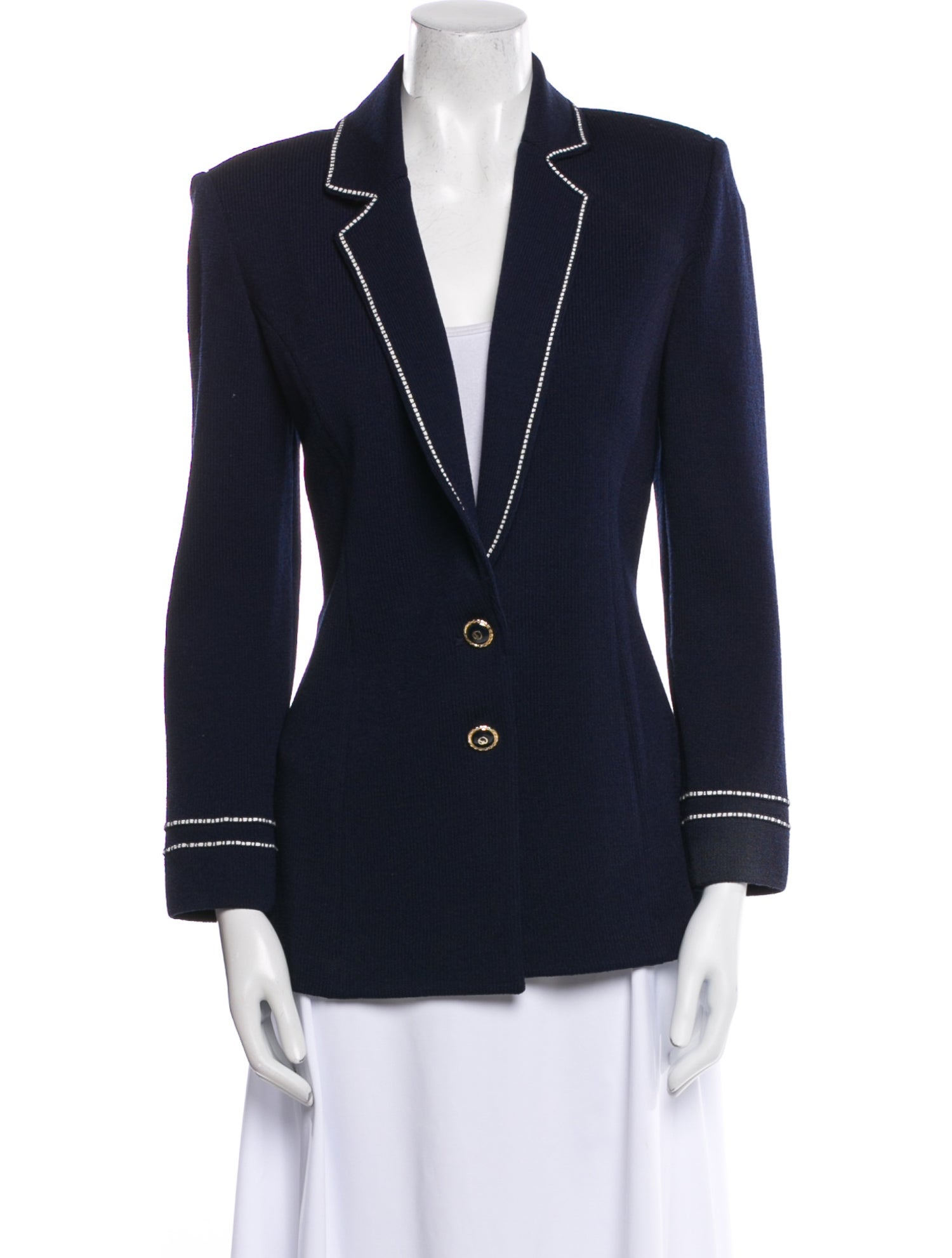 St. John Collection Colorblock Pattern Blazer