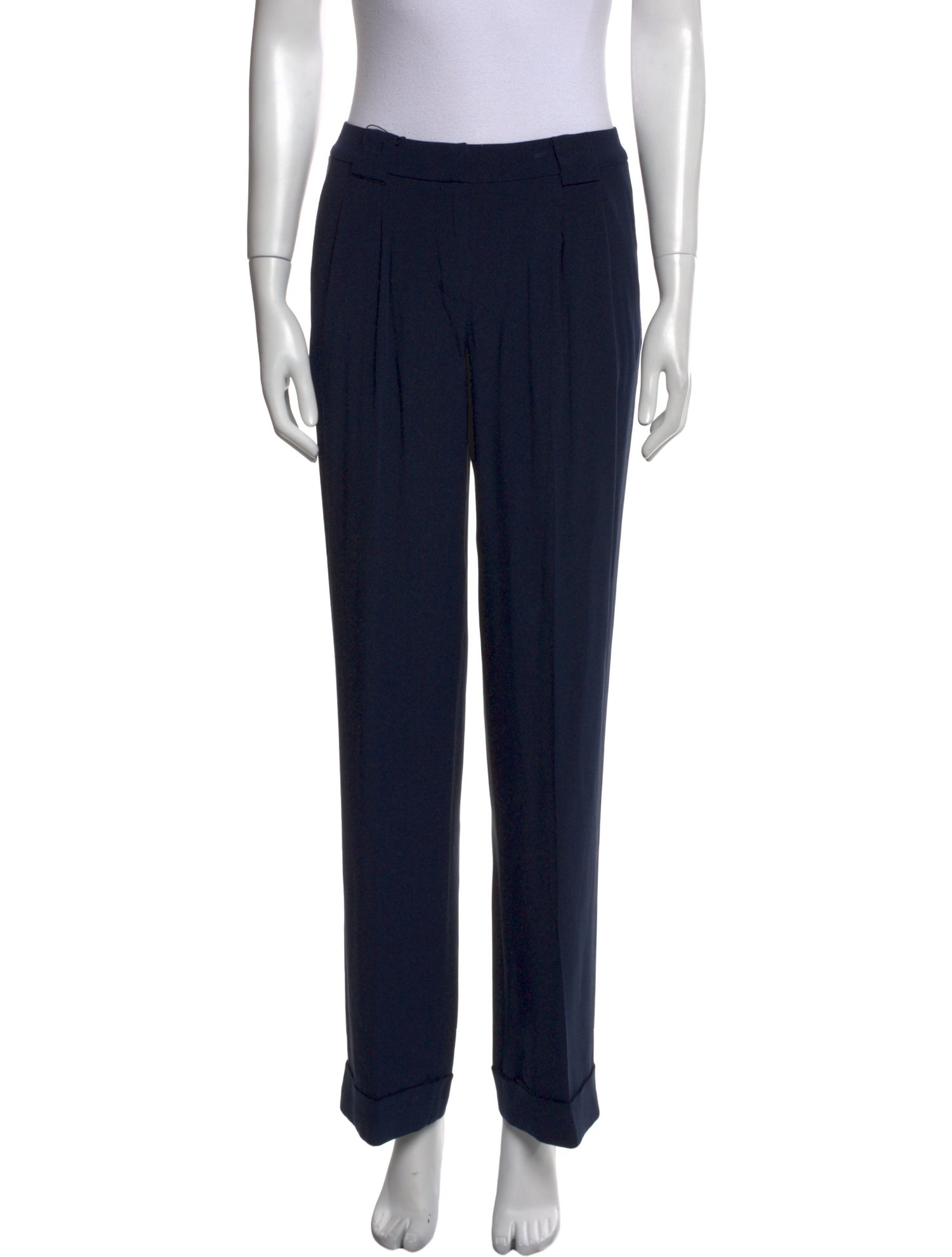 St. John Collection Silk Wide Leg Pants