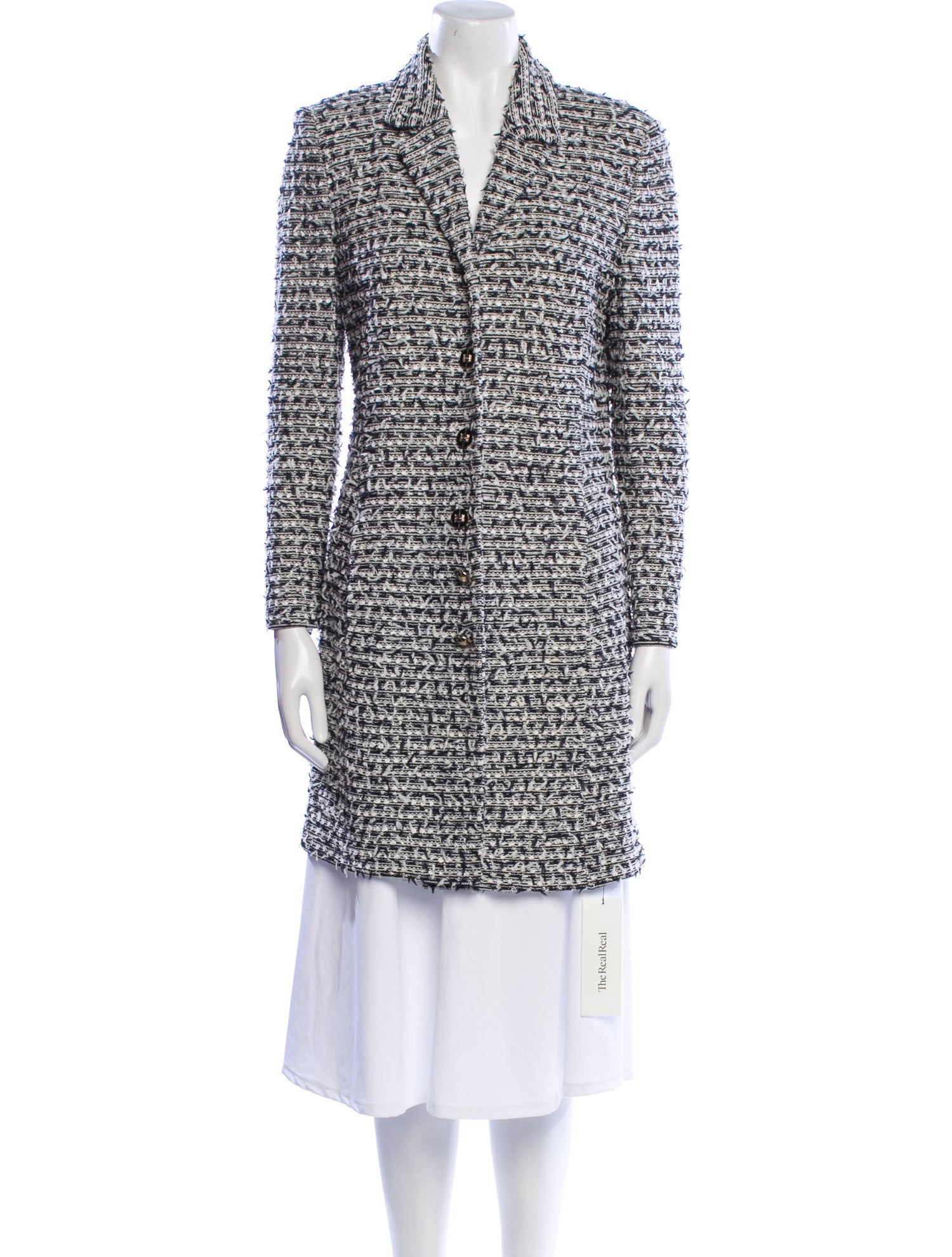 St. John Collection Wool Tweed Pattern Evening Jacket