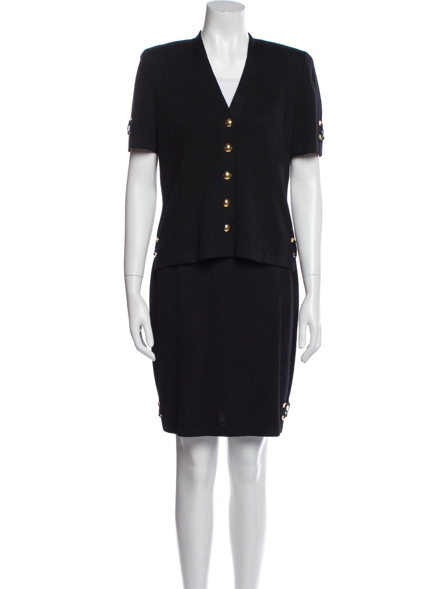 St. John Collection Wool Skirt Set