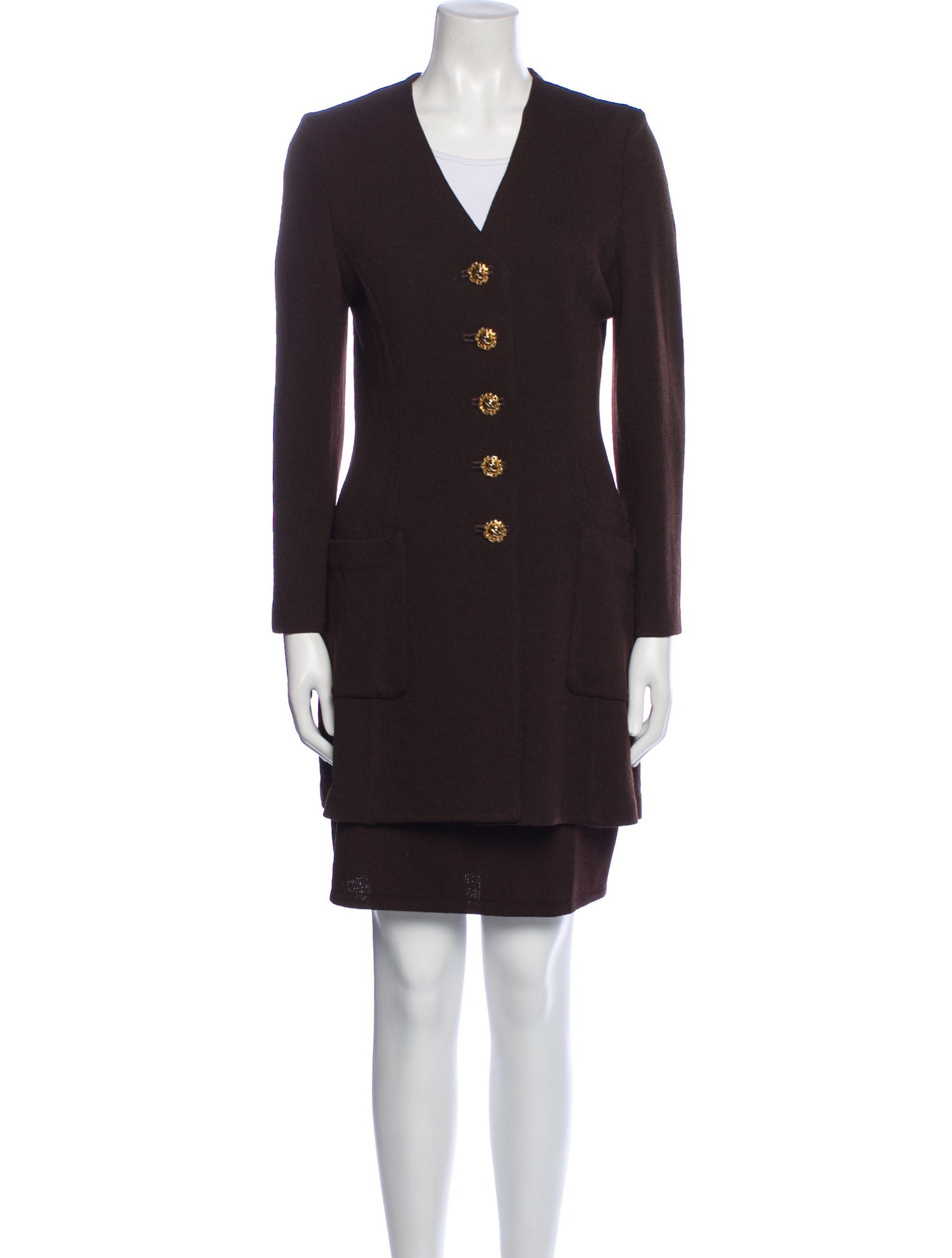 St. John Collection Wool Skirt Set