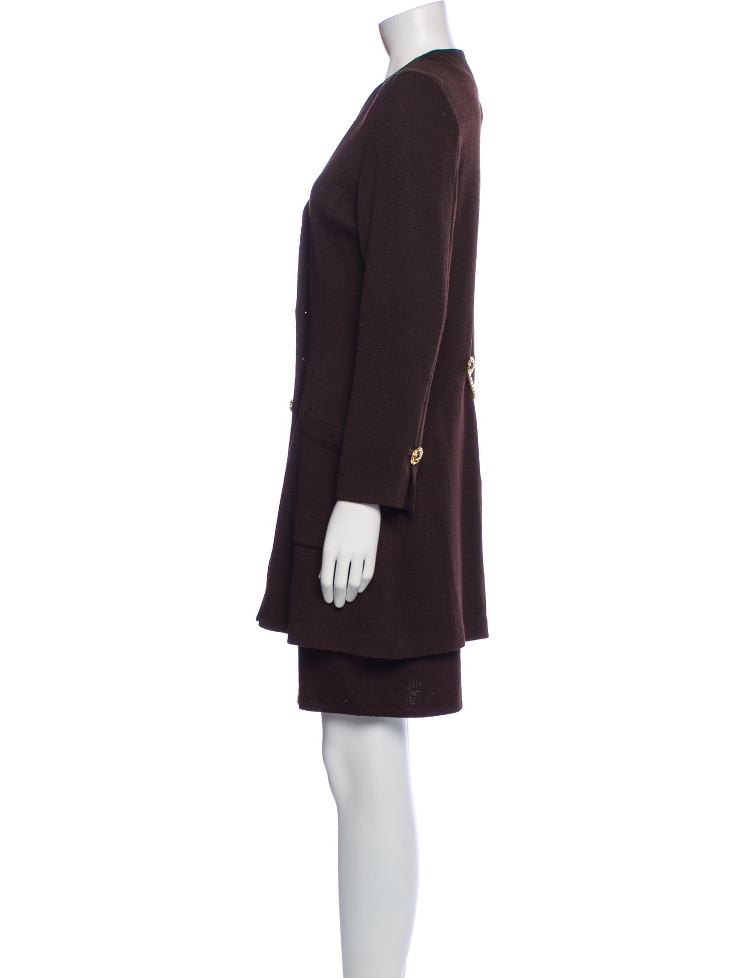 St. John Collection Wool Skirt Set