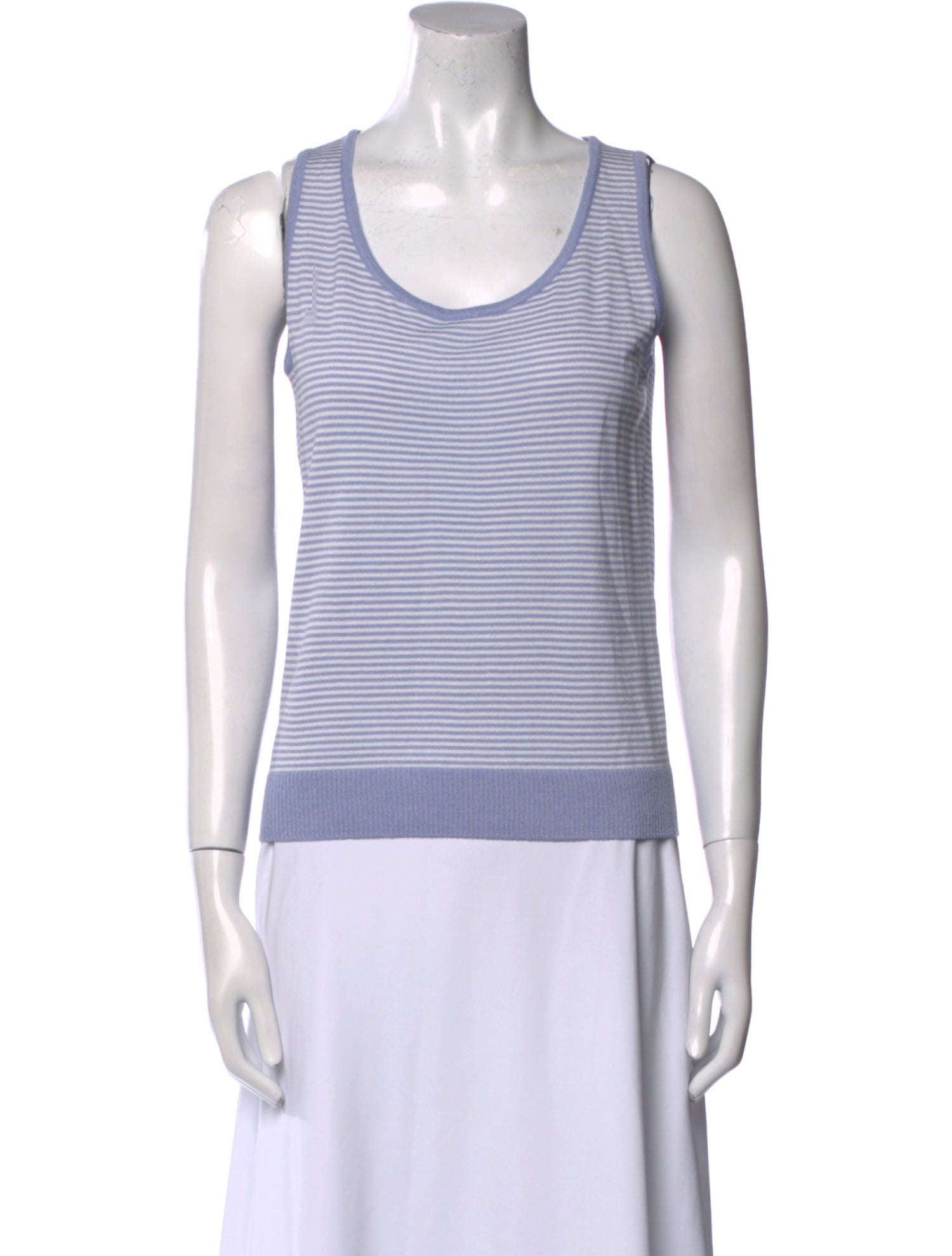 St. John Collection Wool Striped Top