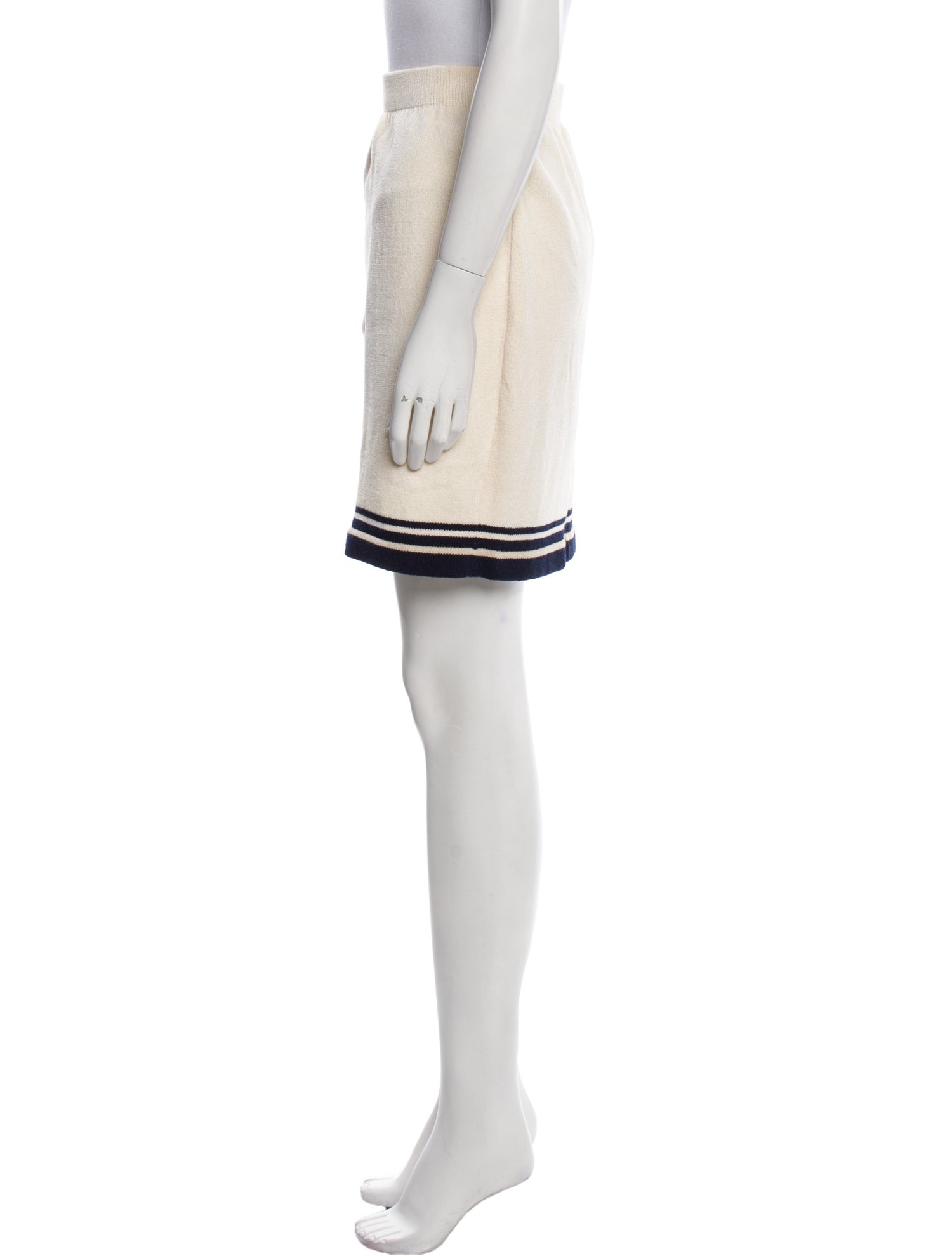 St. John Collection Striped Mini Skirt