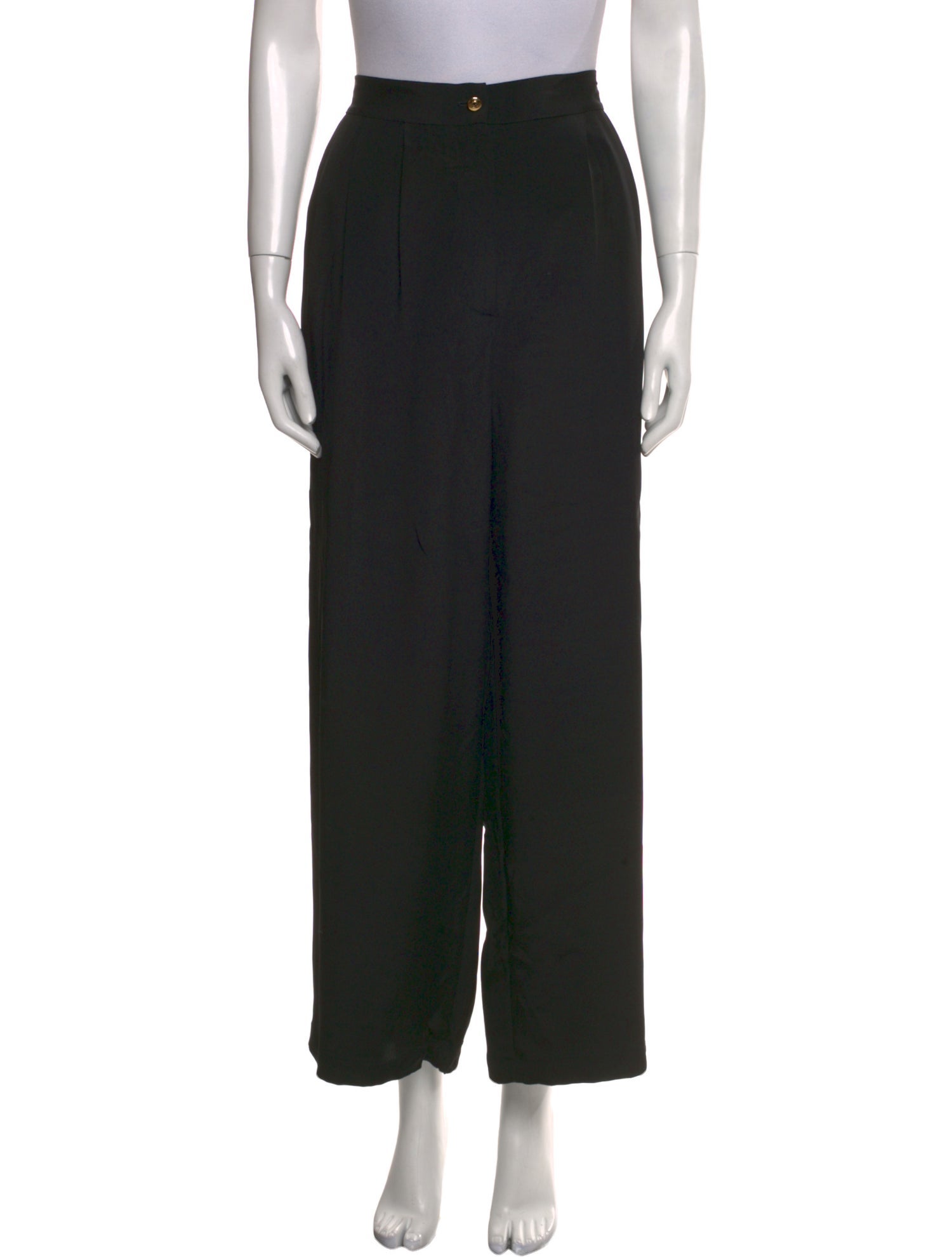 St. John Collection Silk Wide Leg Pants