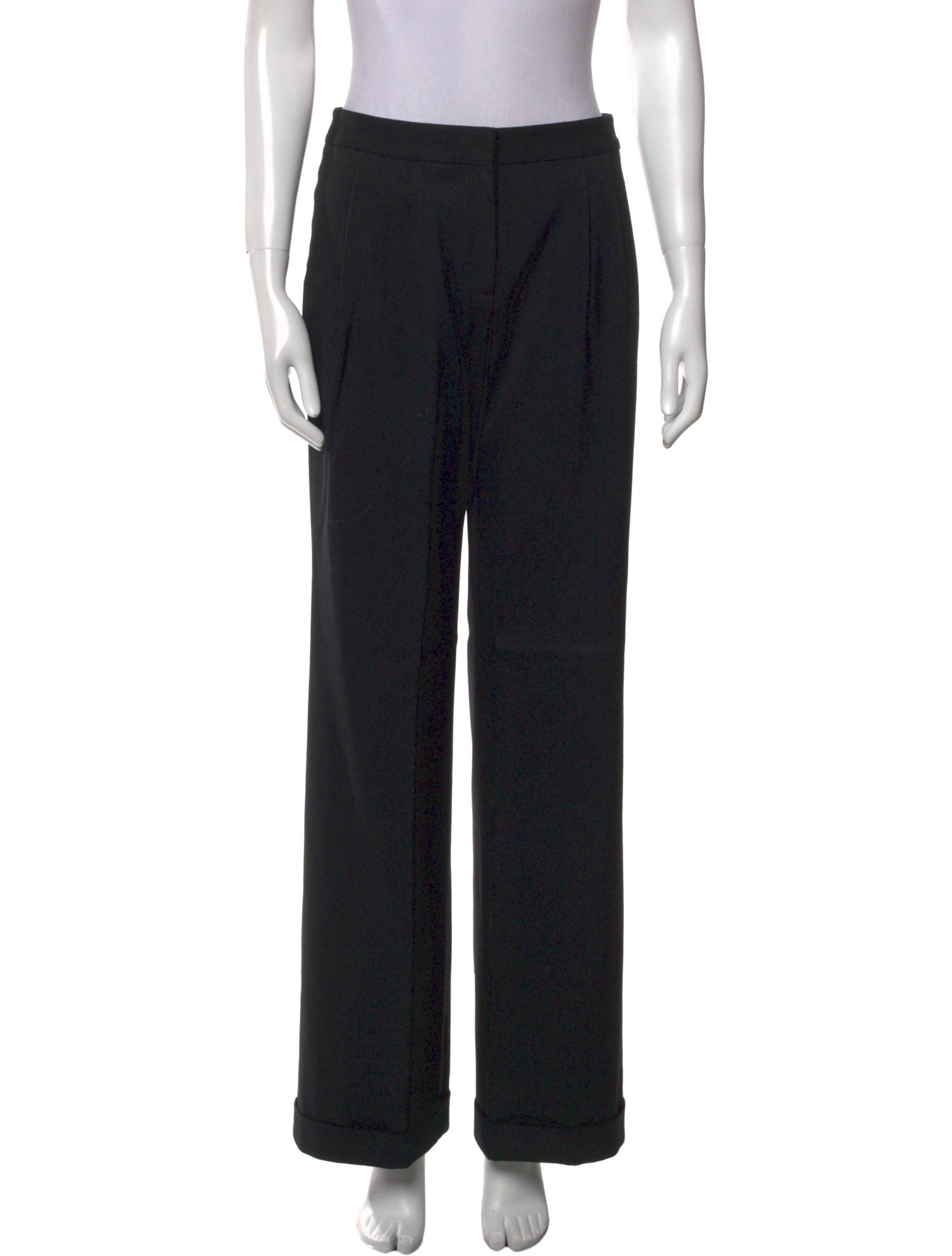 St. John Collection Wool Wide Leg Pants