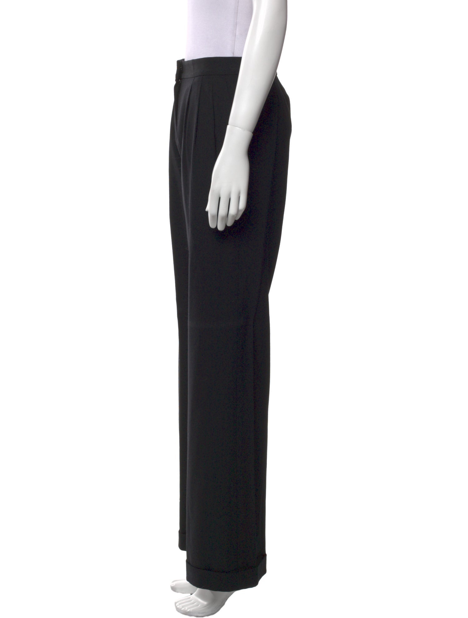 St. John Collection Wool Wide Leg Pants