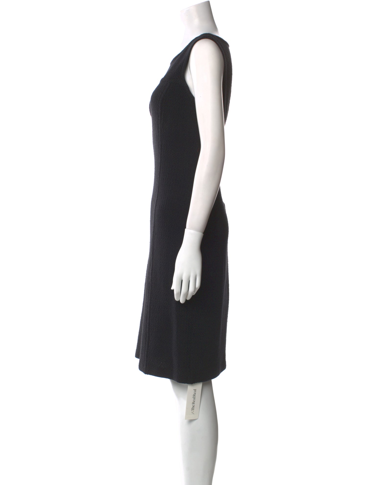 St. John Collection Bateau Neckline Knee-Length Dress