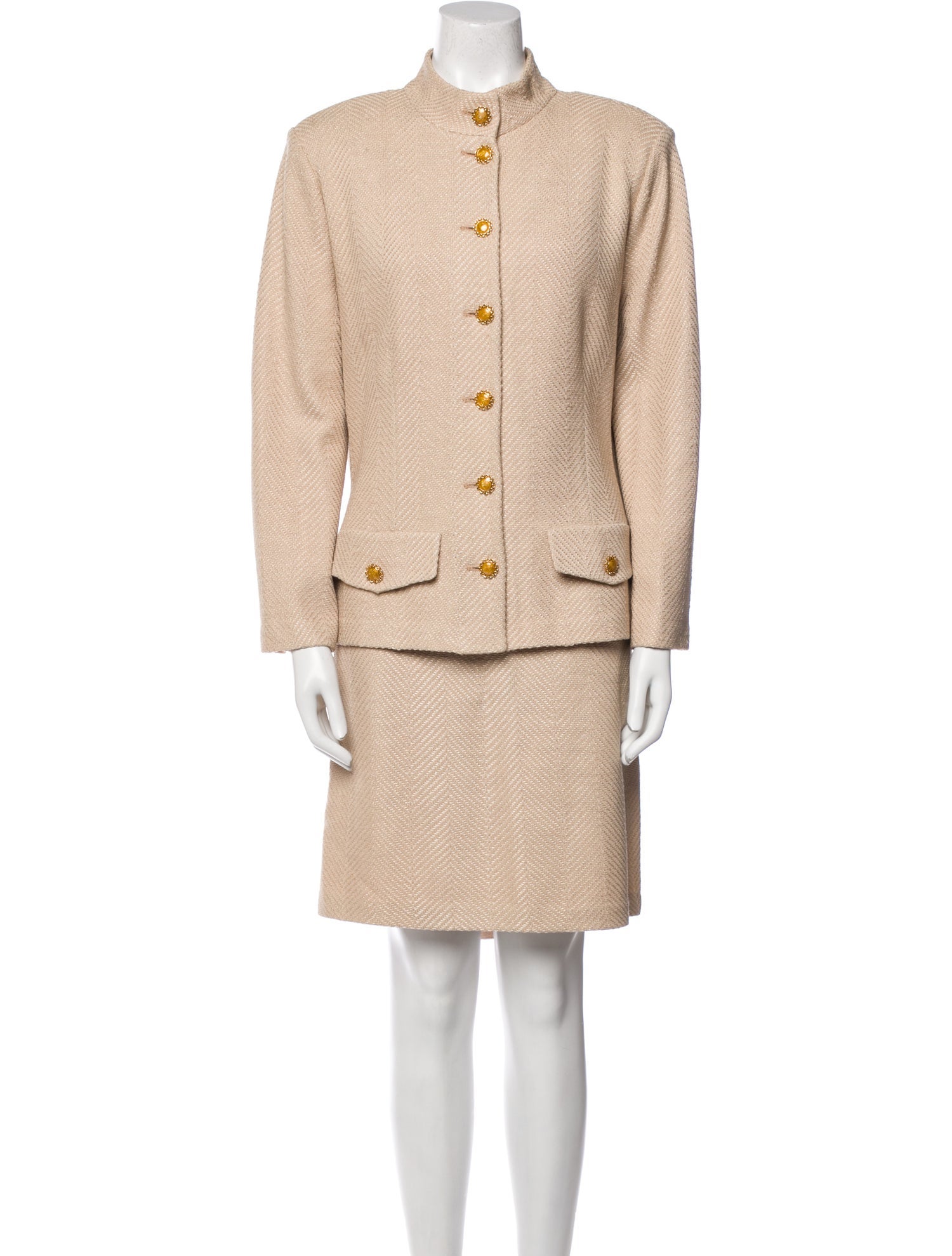 St. John Collection Wool Skirt Set