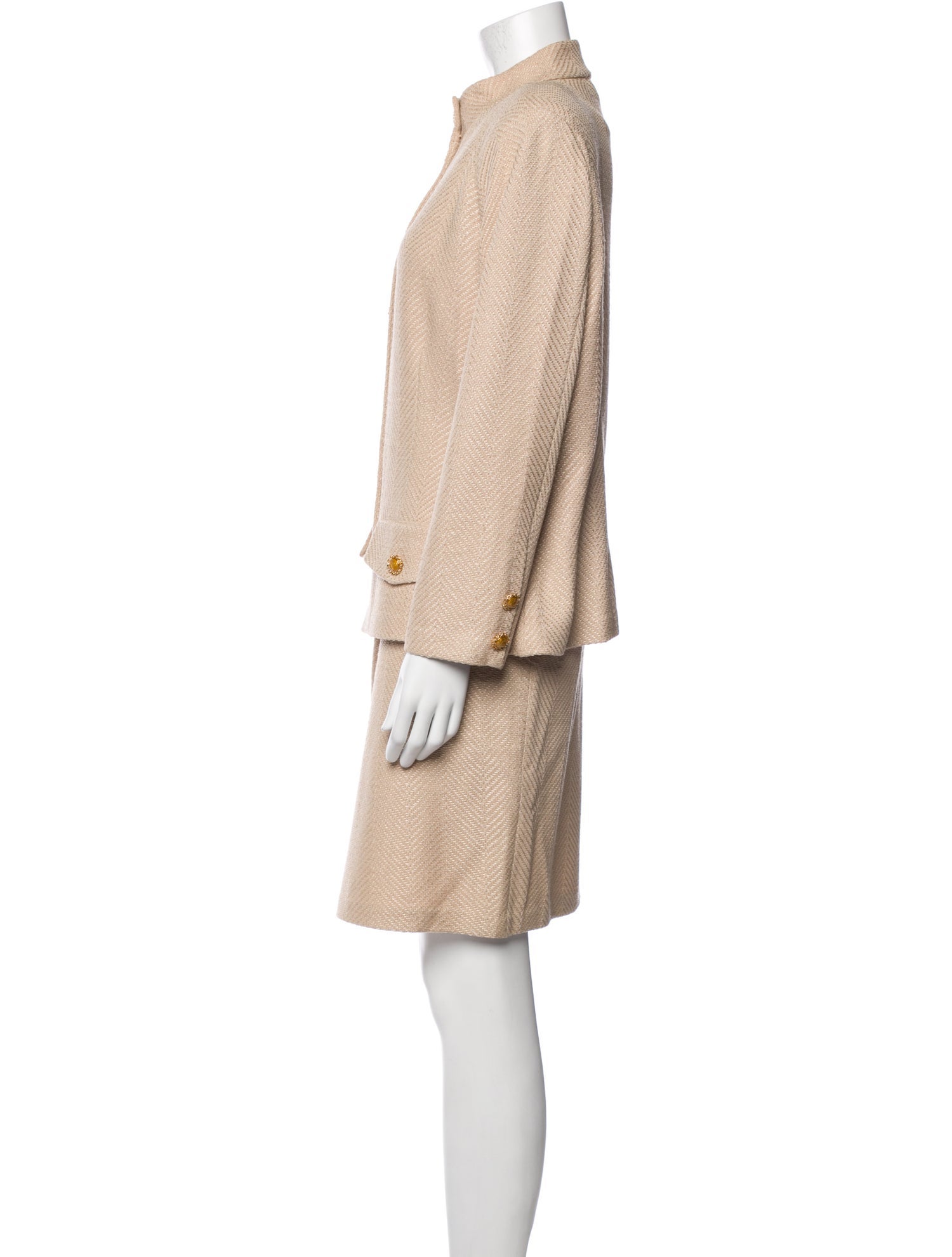 St. John Collection Wool Skirt Set