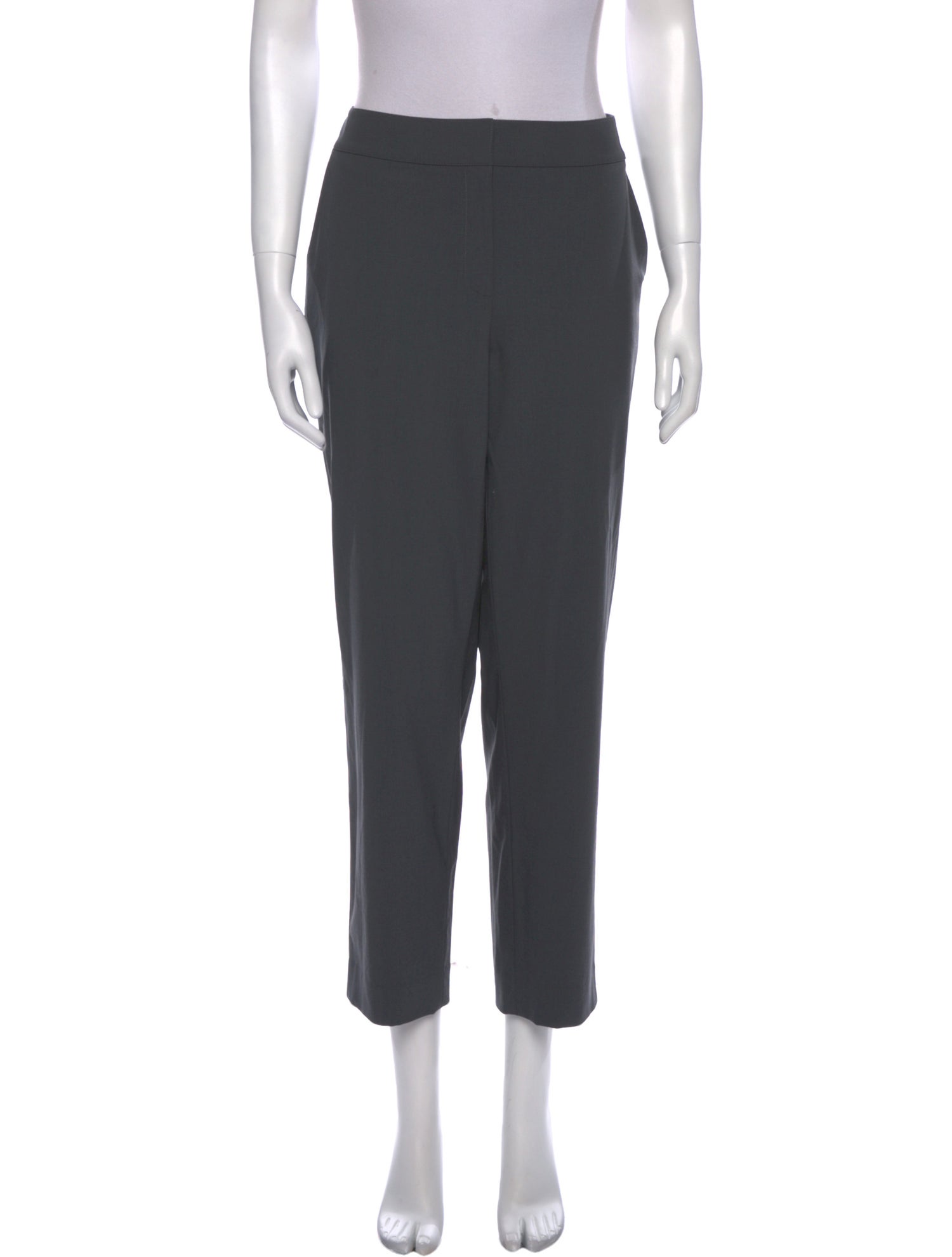 St. John Collection Wool Straight Leg Pants