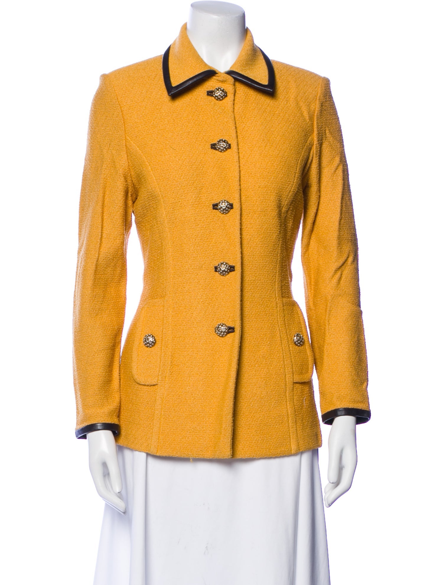 St. John Collection Wool Striped Blazer