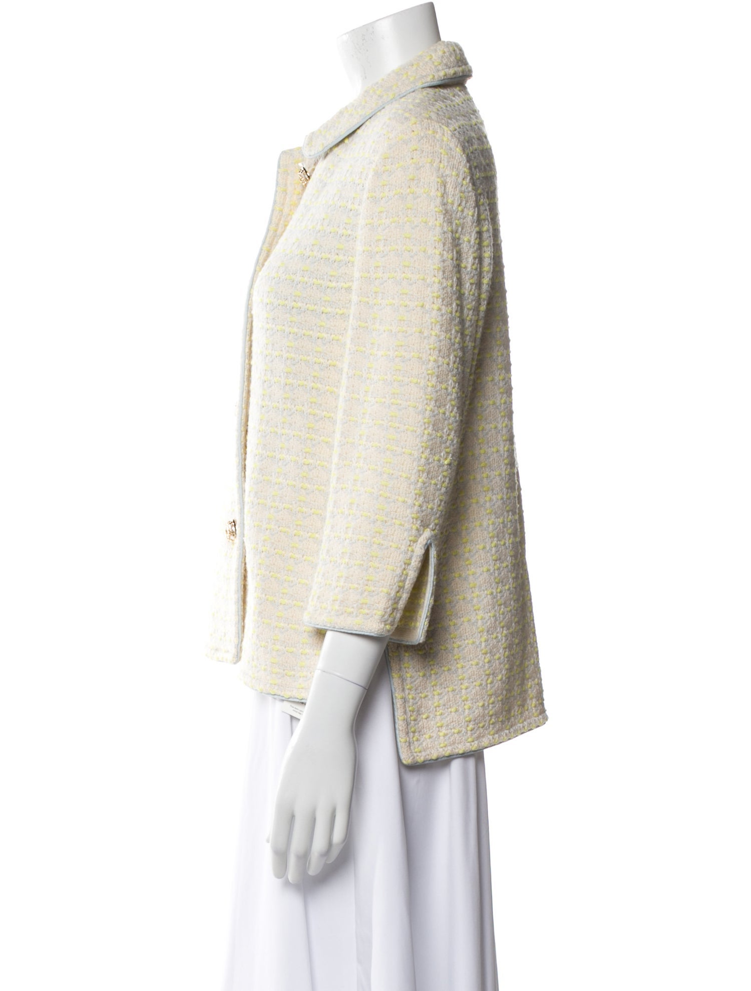 St. John Collection Wool Tweed Pattern Jacket