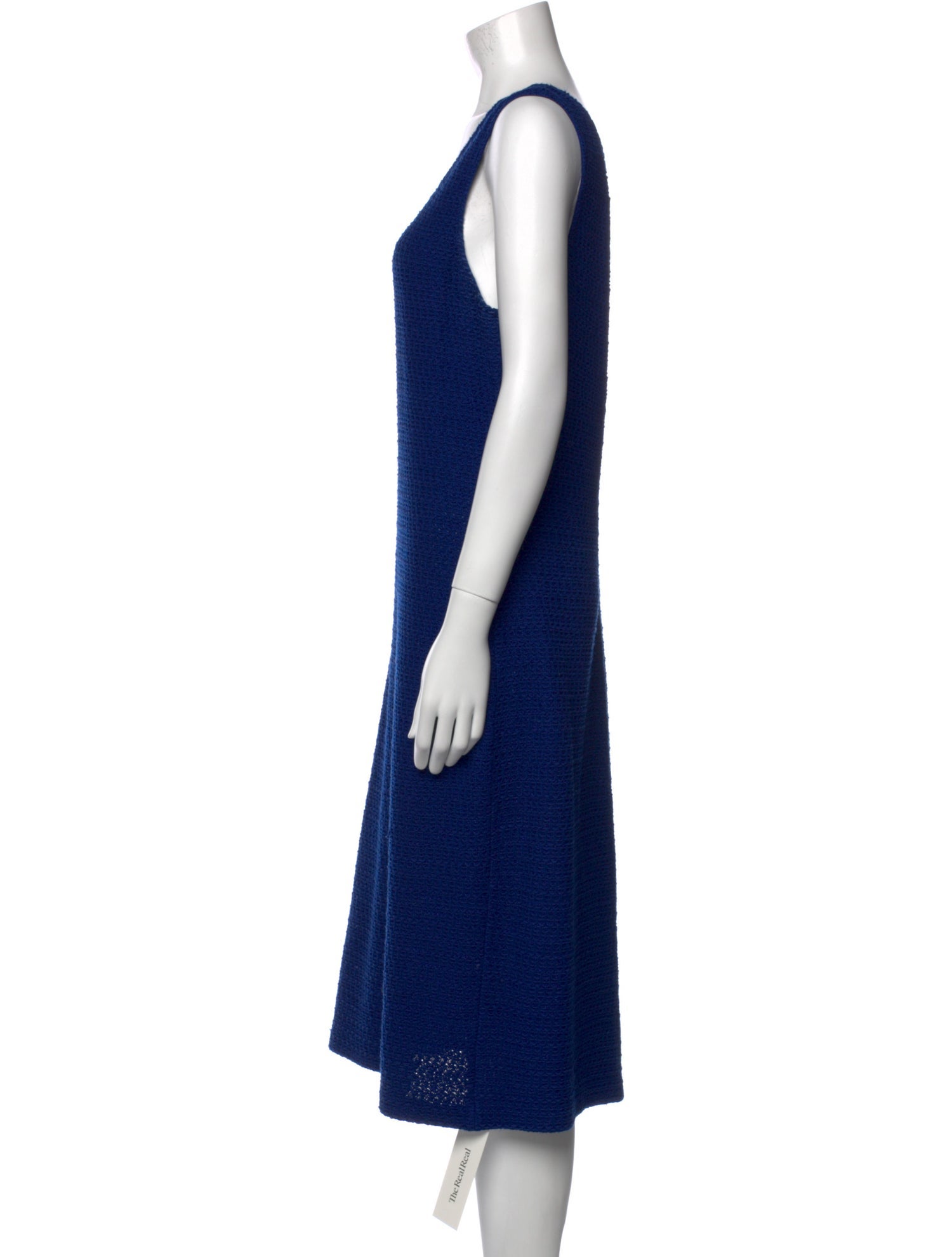 St. John Collection Scoop Neck Midi Length Dress