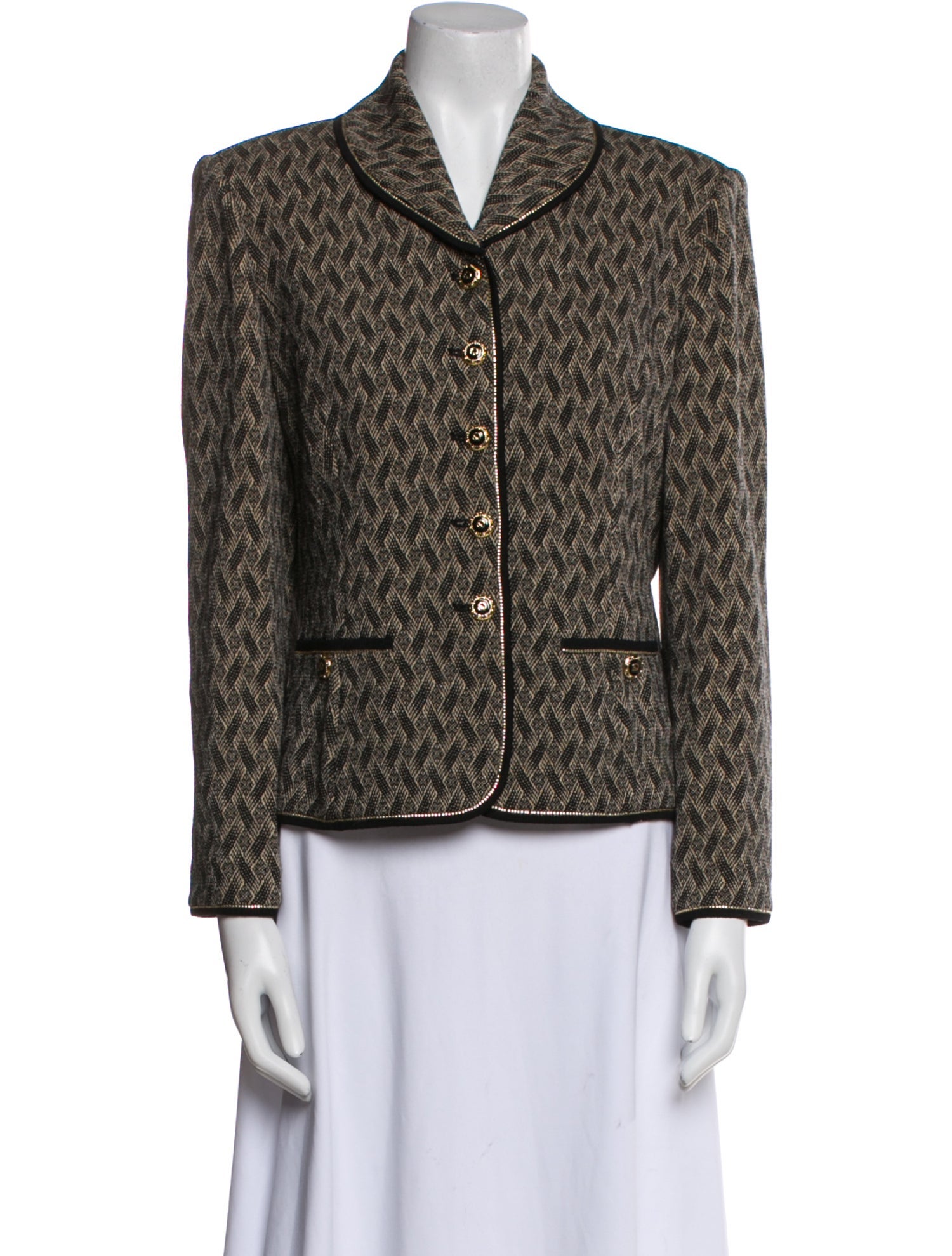 St. John Collection Printed Blazer