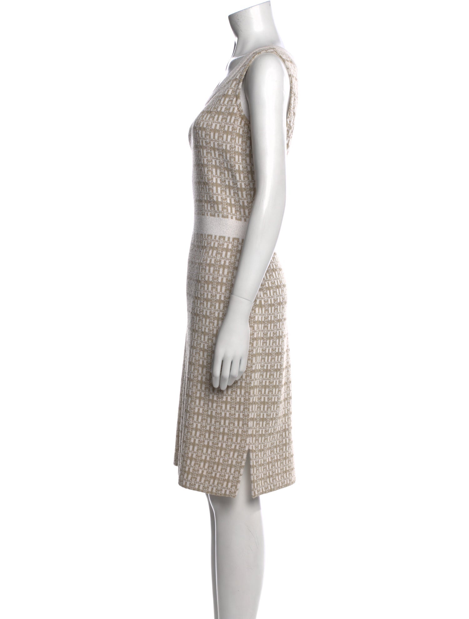 St. John Collection Printed Knee-Length Dress