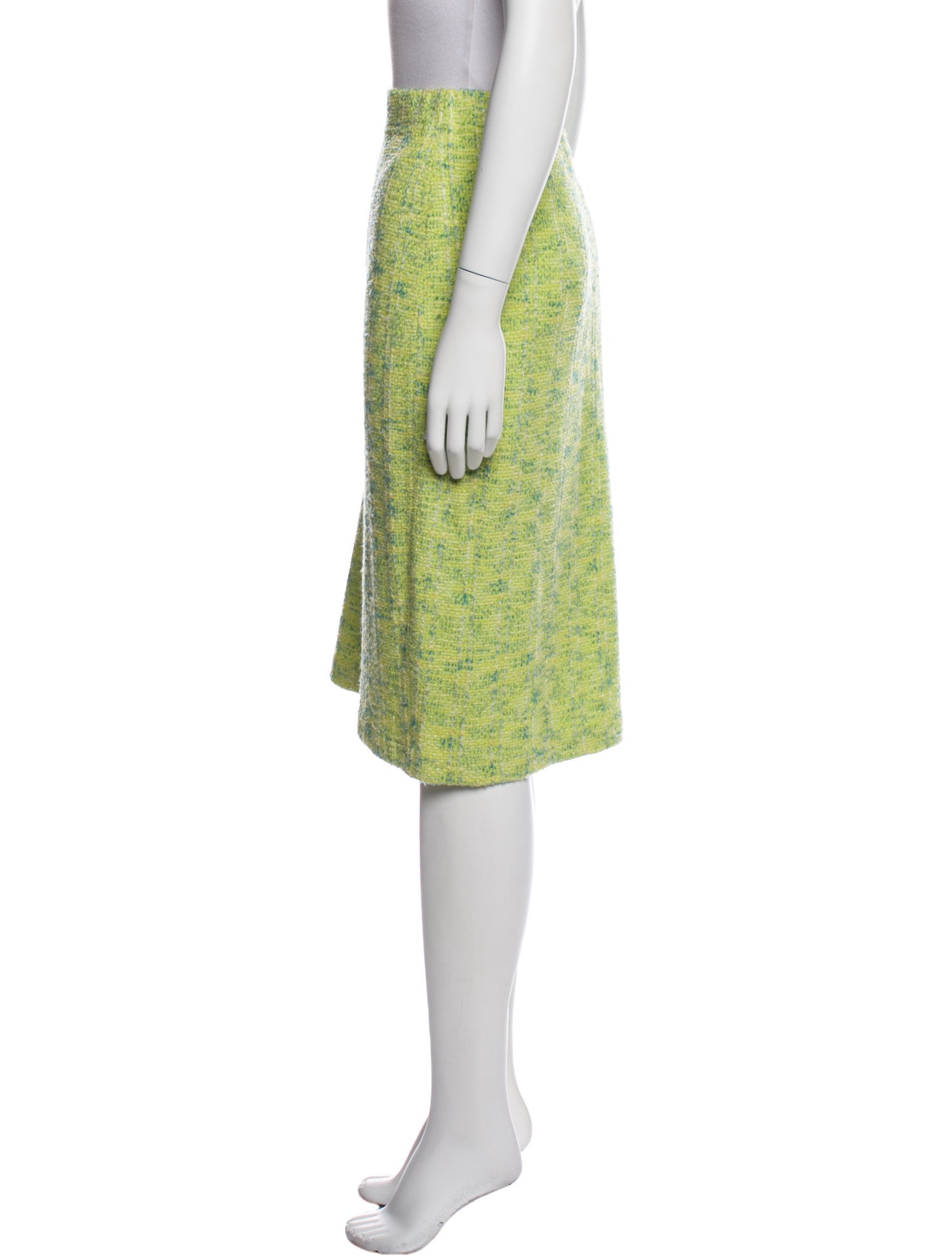 St. John Collection Tweed Pattern Knee-Length Skirt