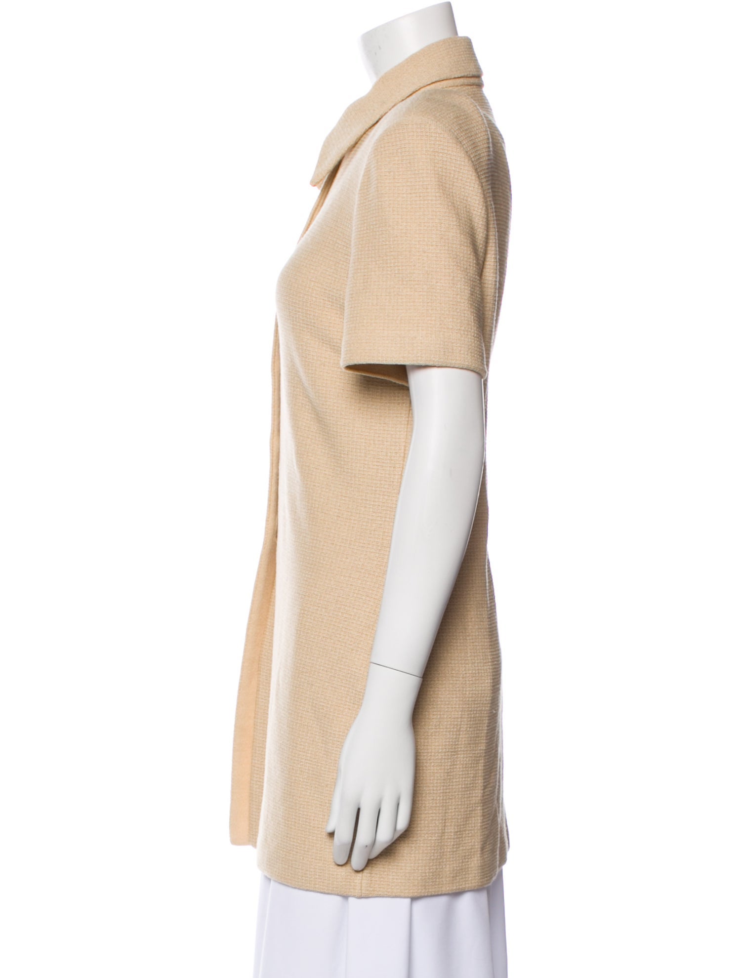 St. John Collection Wool Short Sleeve Polo