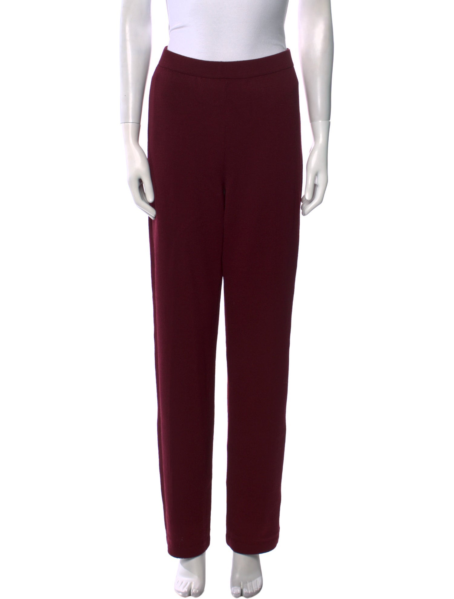 St. John Collection Wool Straight Leg Pants