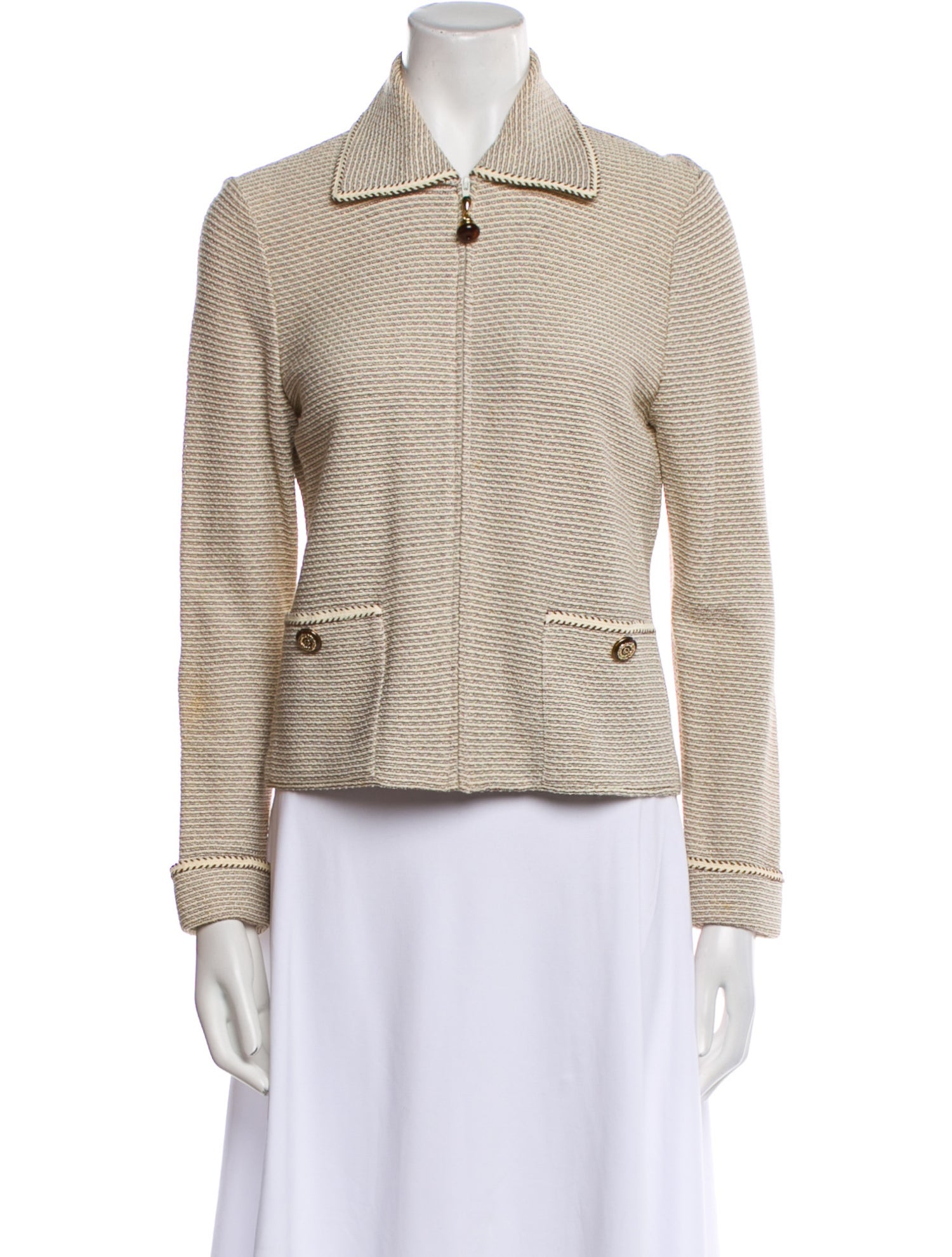 St. John Collection Striped Blazer