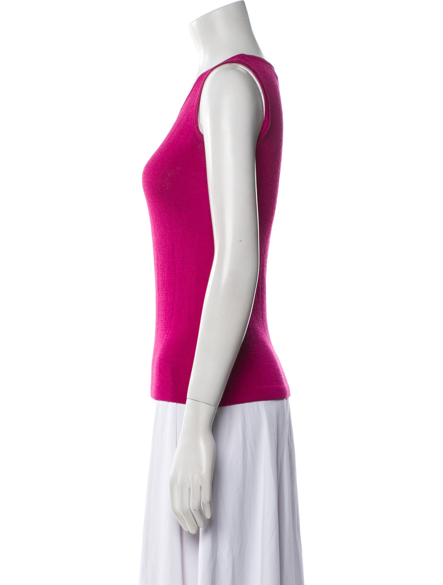 St. John Collection Wool Scoop Neck Top
