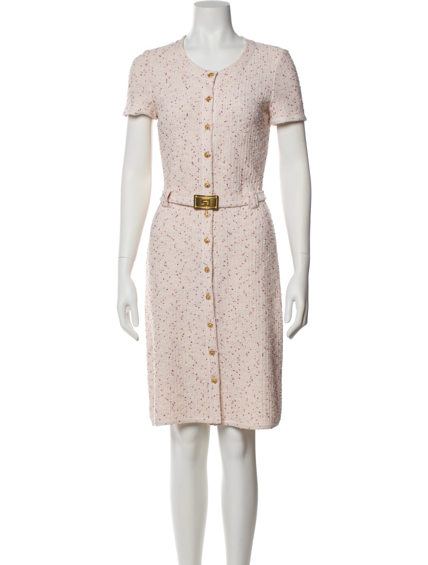 St. John Collection Printed Knee-Length Dress