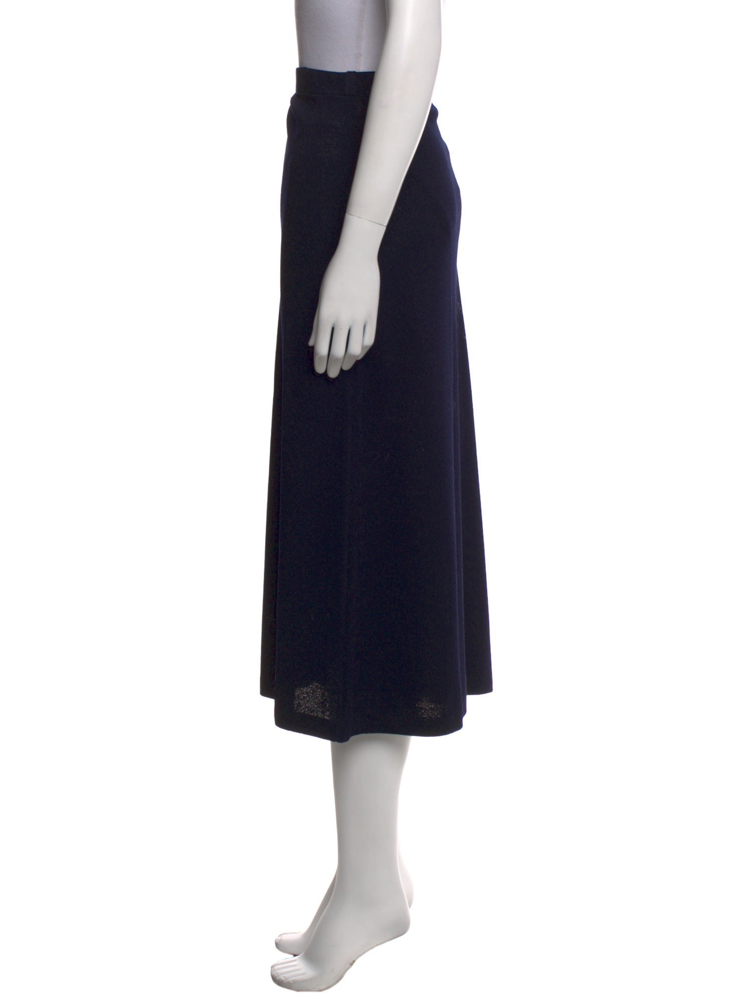 St. John Collection Wool Midi Length Skirt
