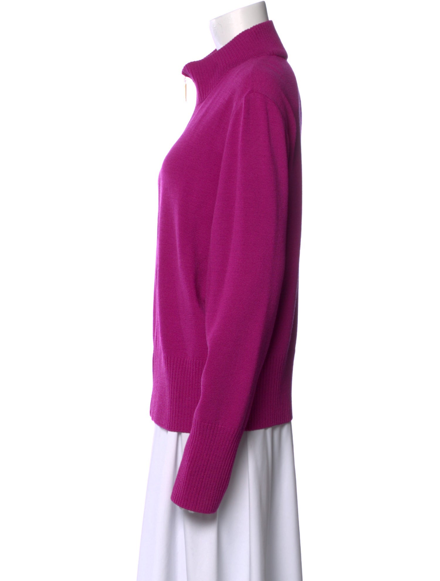 St. John Collection Wool Mock Neck Sweater