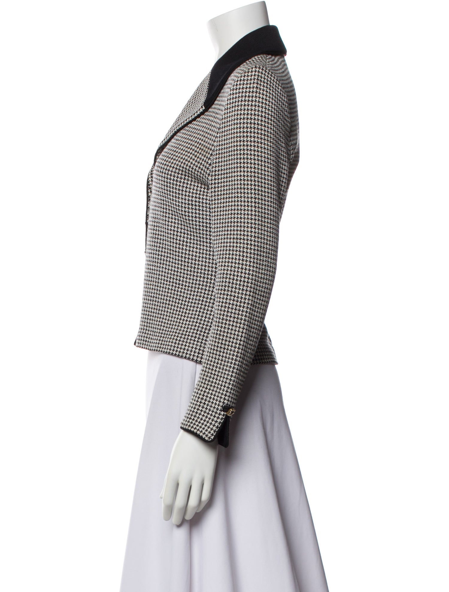 St. John Collection Houndstooth Print Blazer