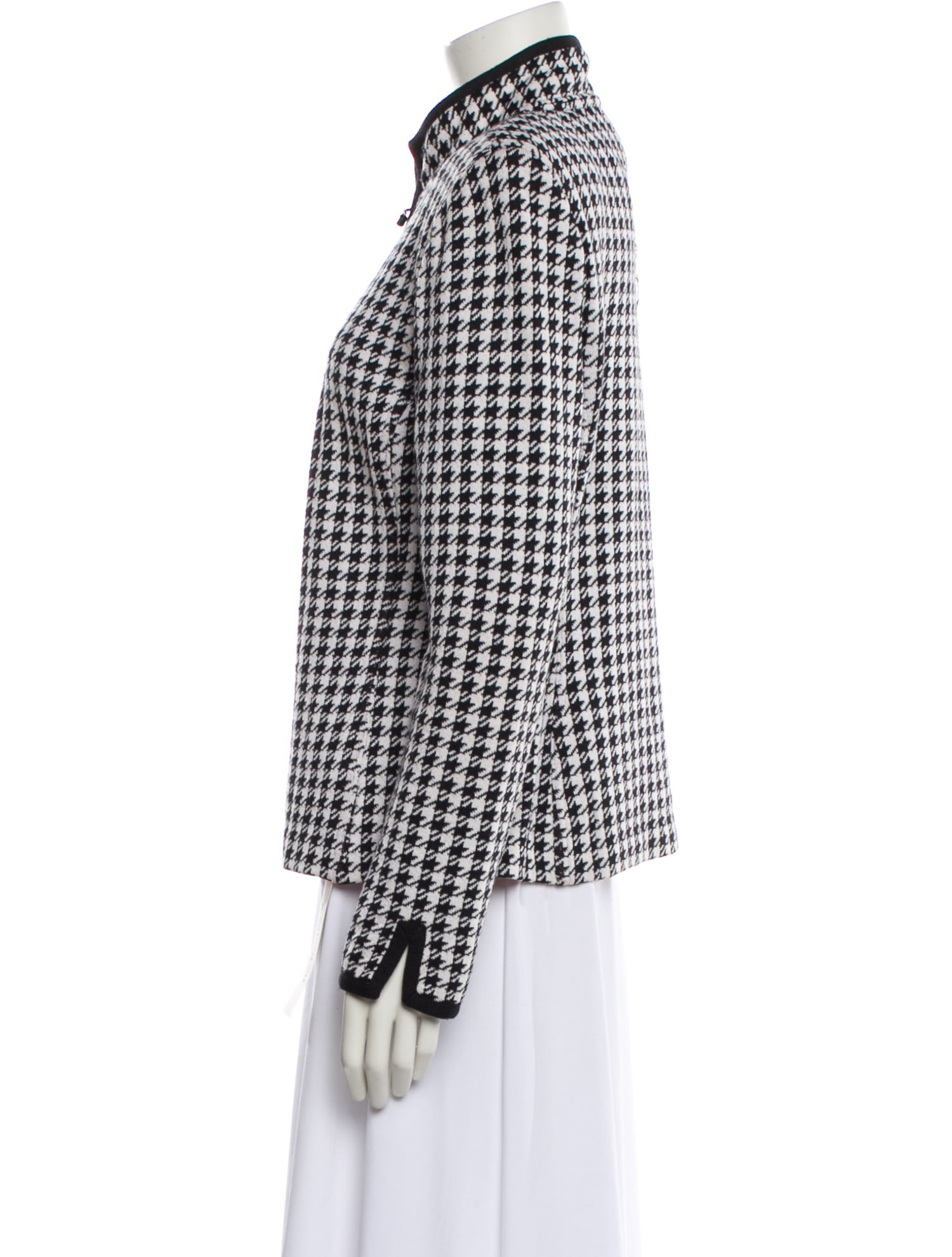 St. John Collection Houndstooth Print Evening Jacket