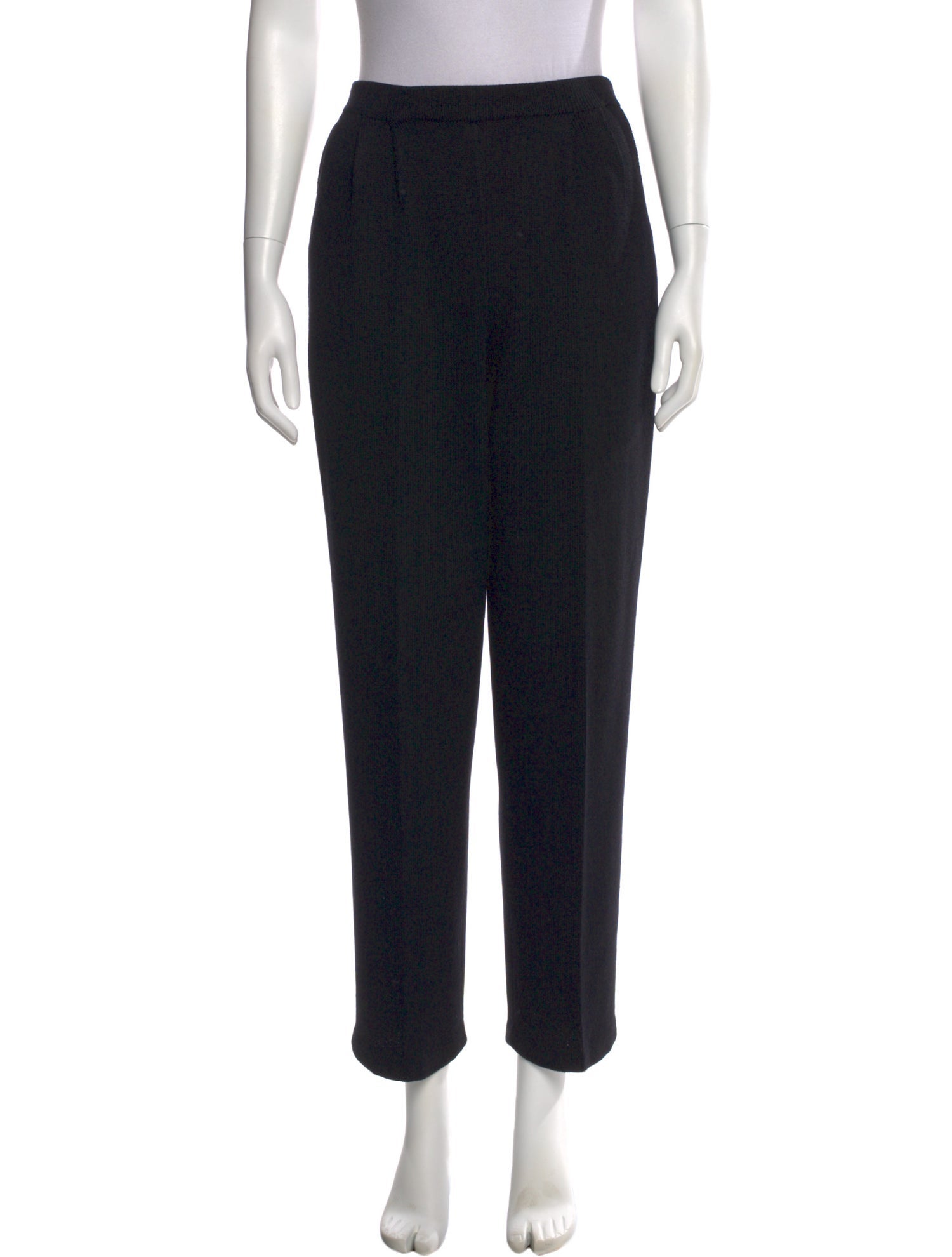 St. John Collection Wool Straight Leg Pants