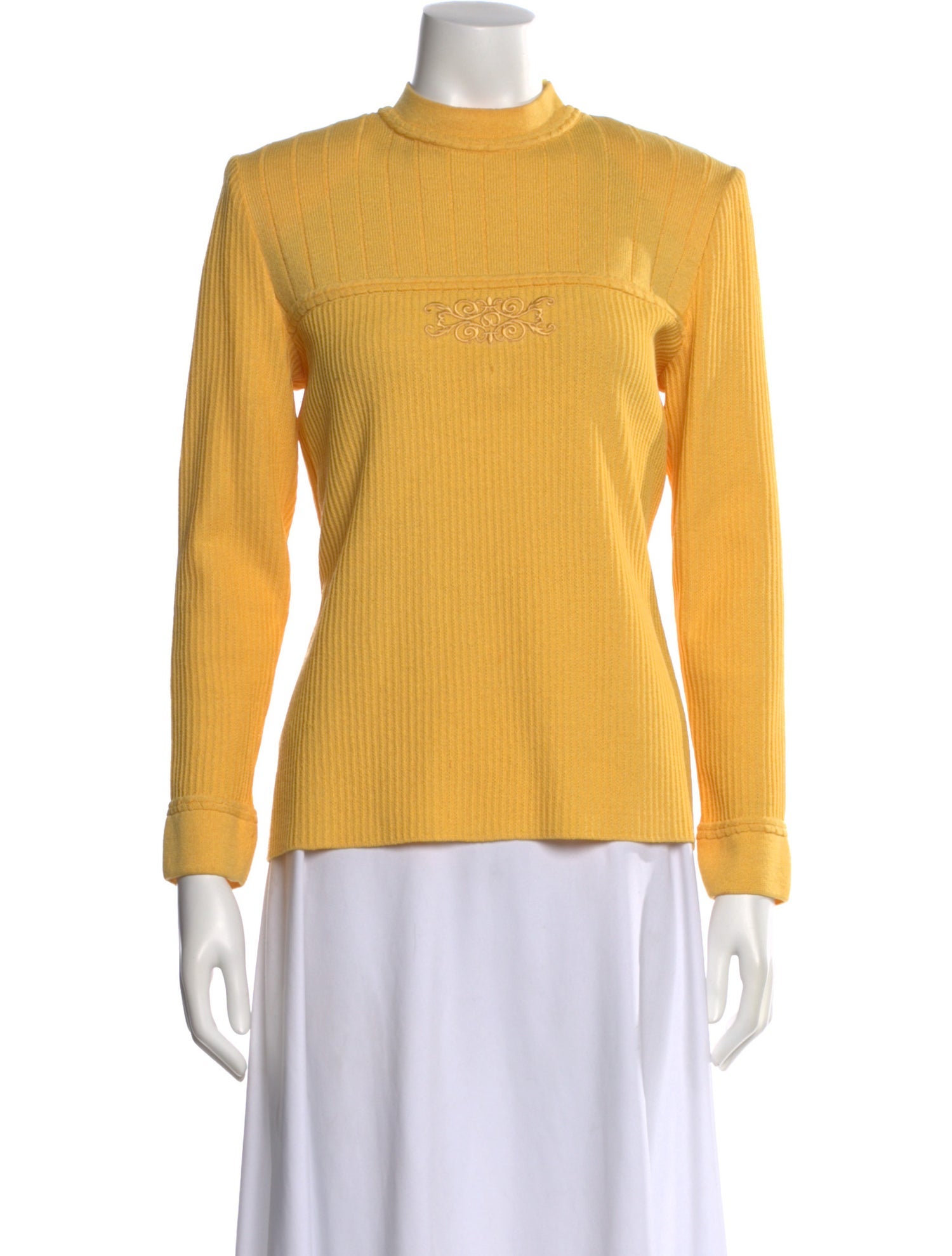 St. John Collection Mock Neck Sweater