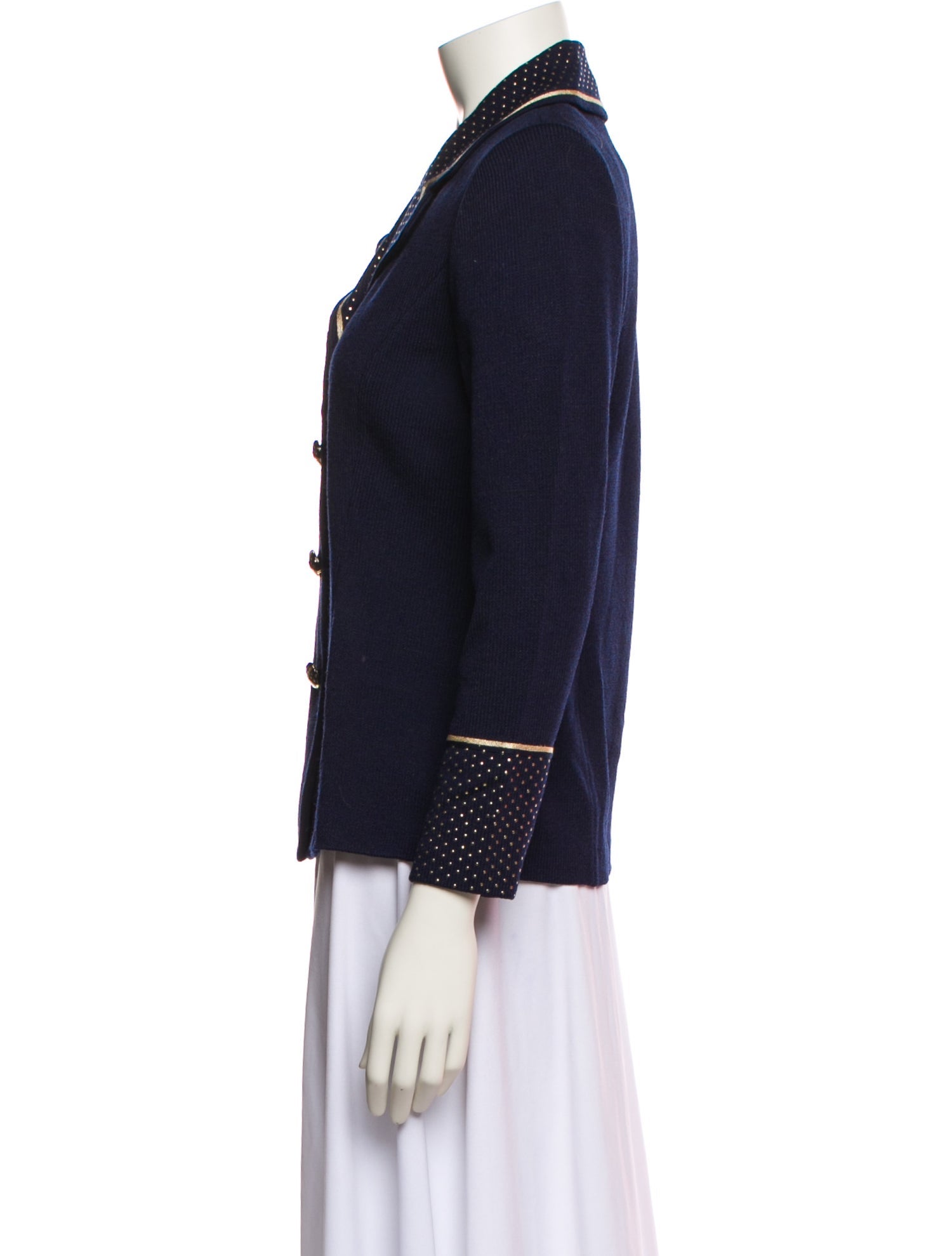 St. John Collection Wool Graphic Print Blazer